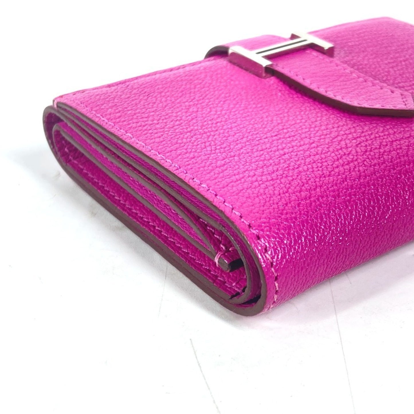 Hermes Bearn Compact Combination Wallet Tri-Fold Chevre