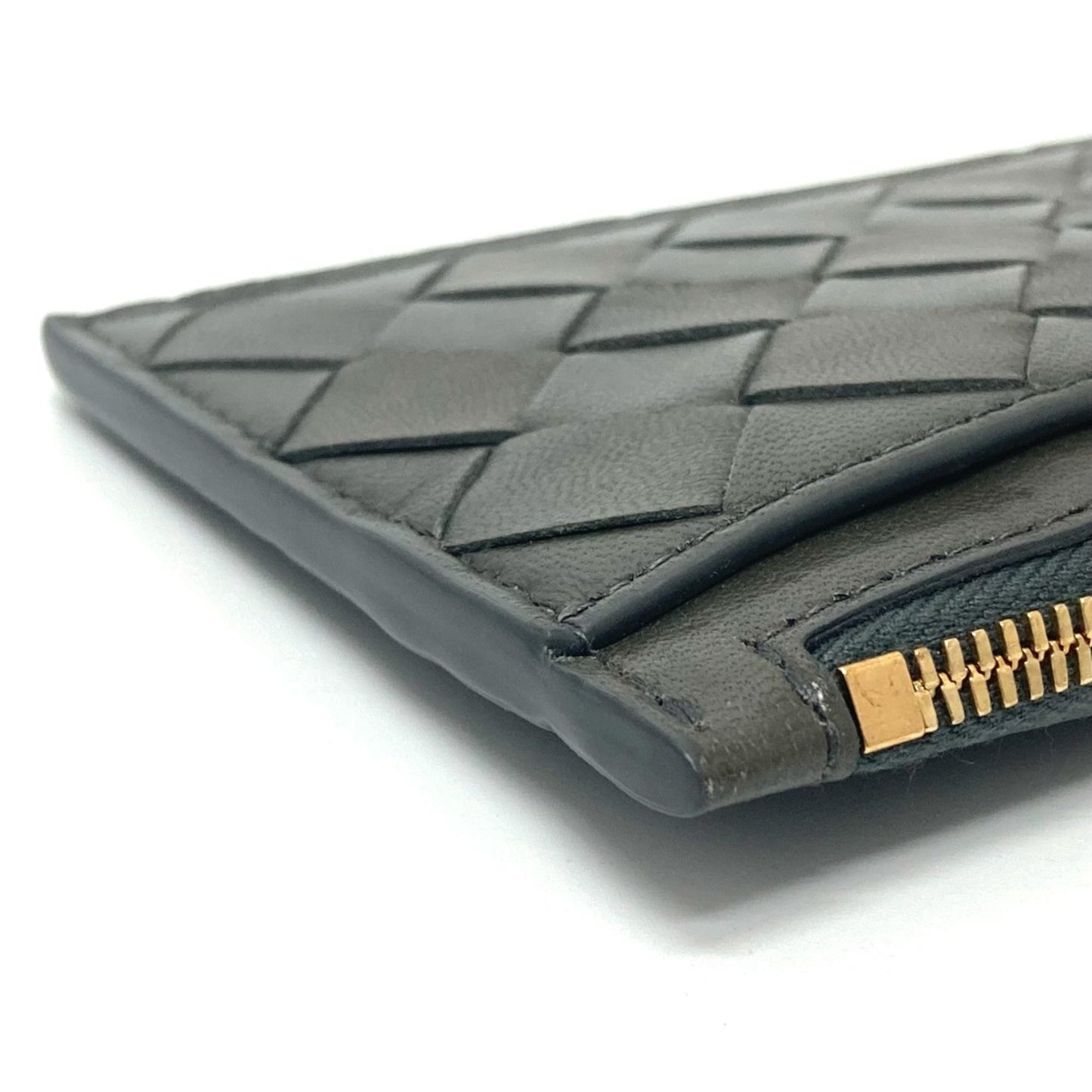 Bottega Veneta Intrecciato Coin Compartment Accessories Coin Purse Khaki Based