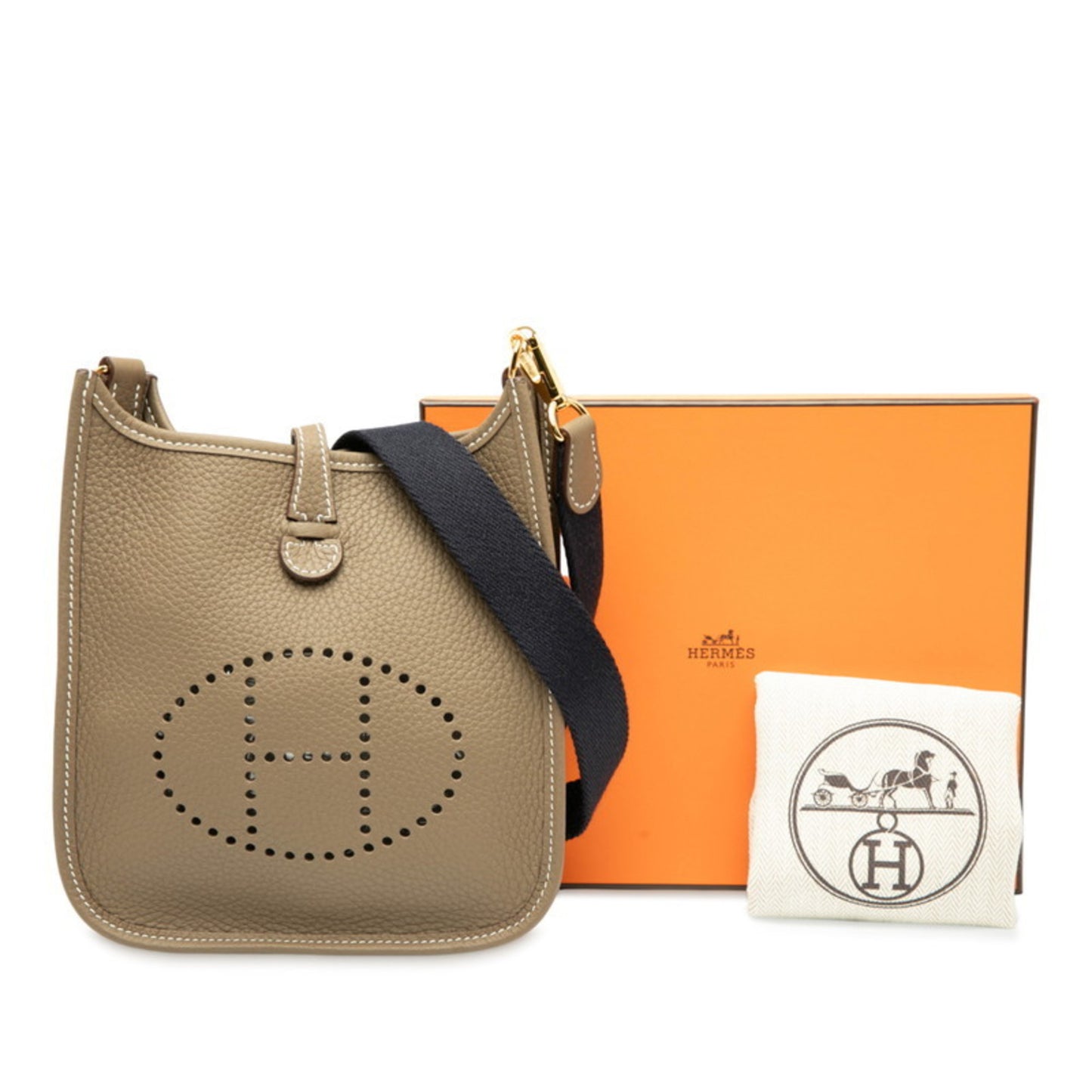Hermes Herms Evelyn Tpm Amazon Crossbody Shoulder Bag In Etoupe