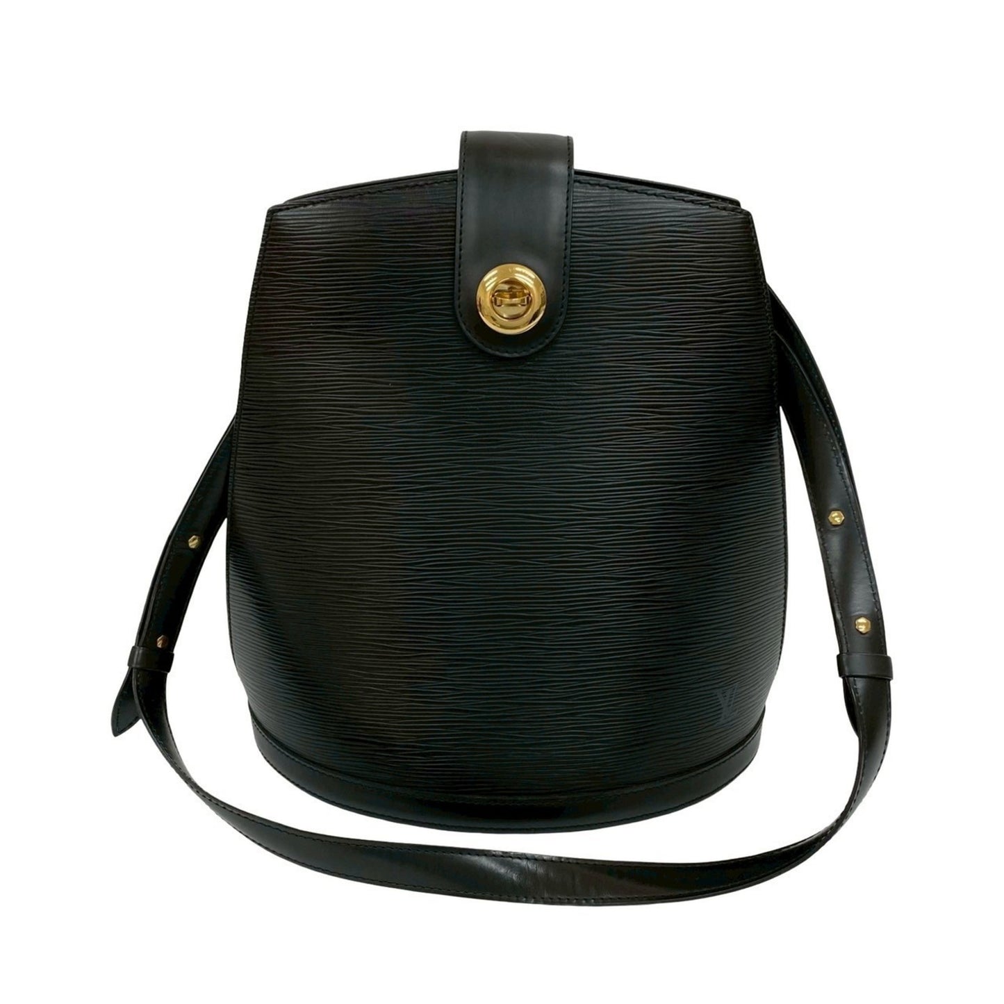 Louis Vuitton Cluny Epi Leather Turnlock Shoulder Bag In Noir