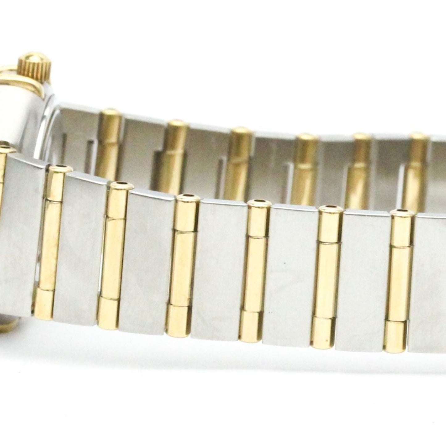 Polished Omega Constellation Diamond 18K Gold Steel Watch 1267.30 Bf581978