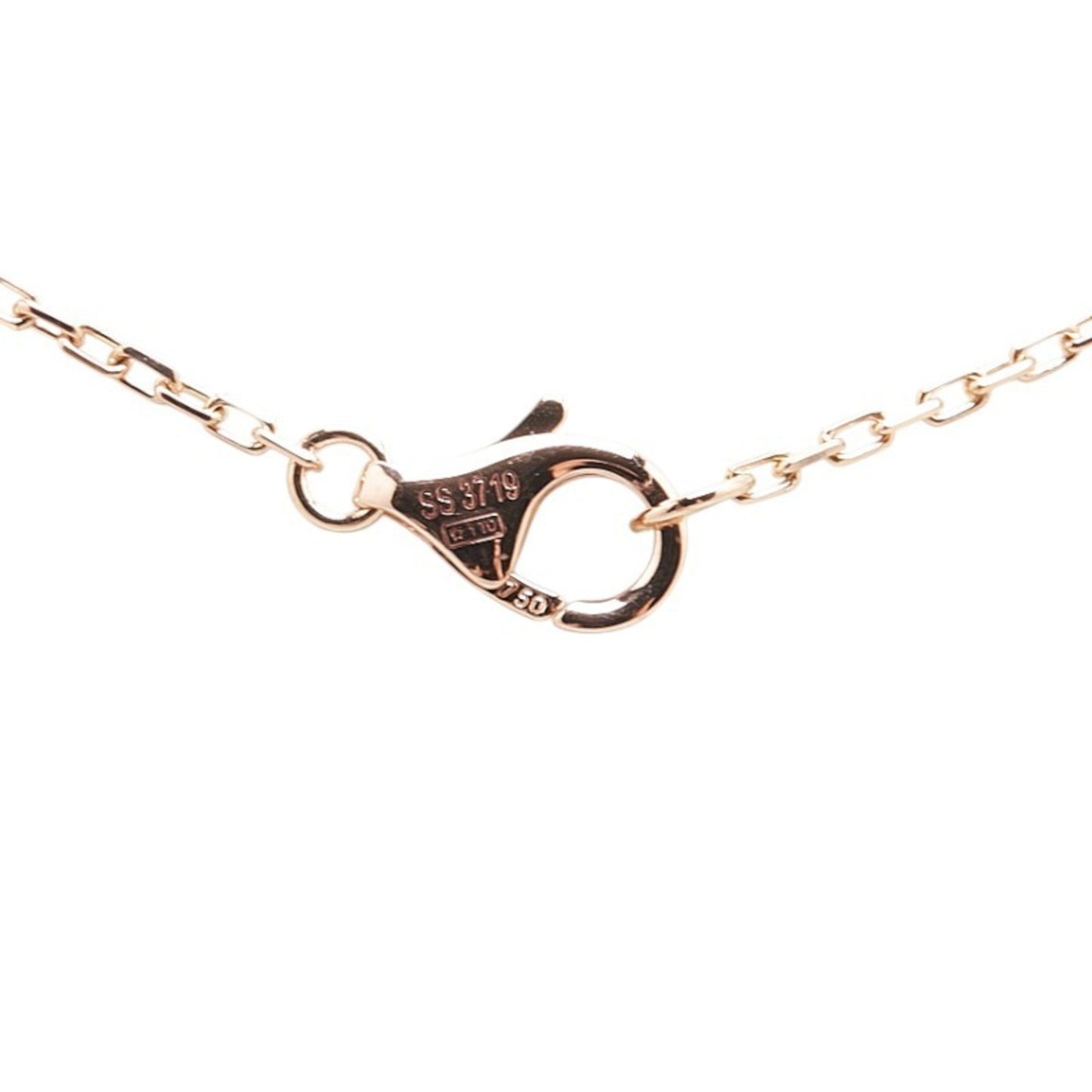 Cartier Double C Chain Pendant Necklace In 18K Pink Gold
