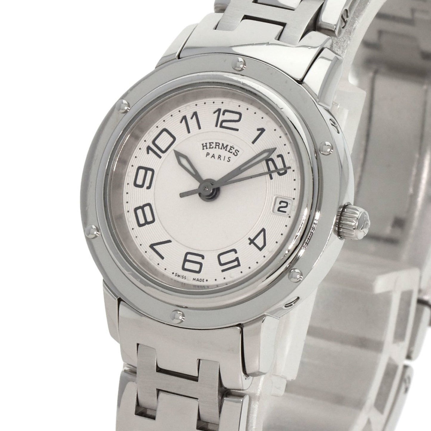 Hermes Cp1.210 Clipper Classic Watch Stainless
