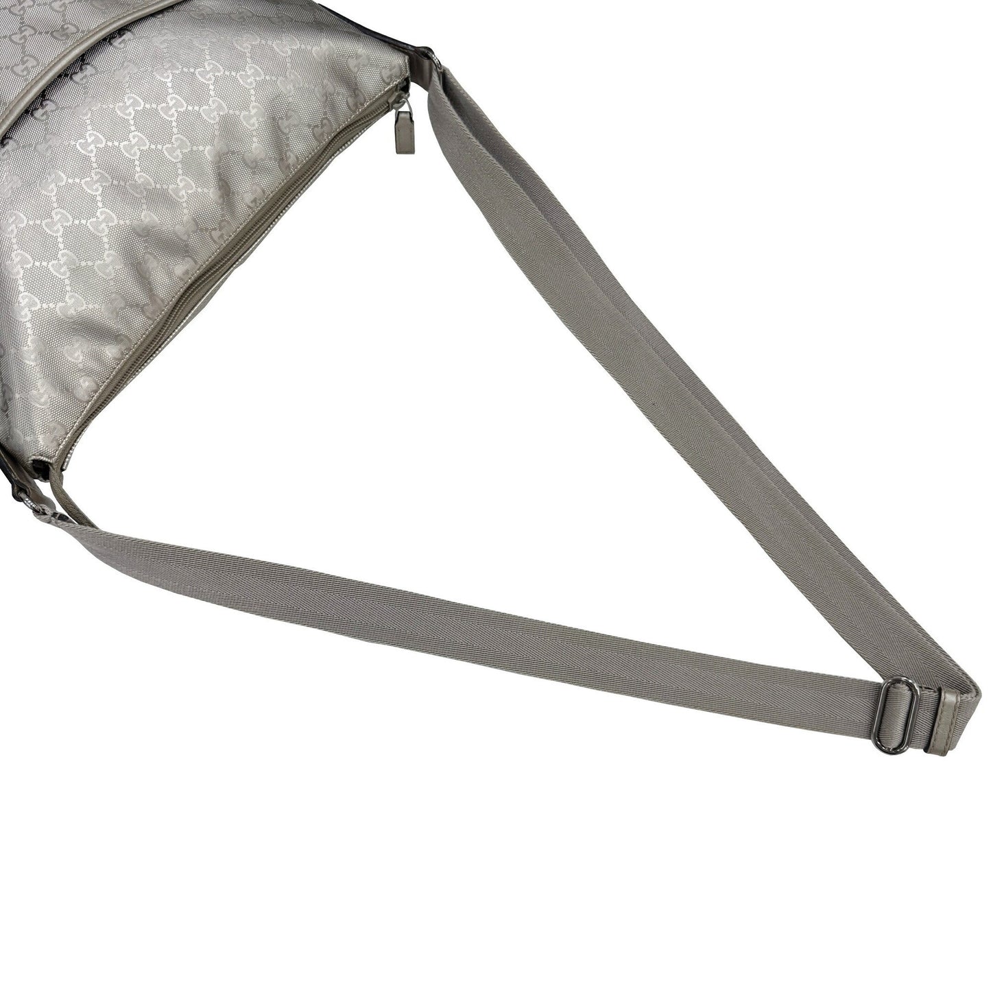 Gucci Gg Imprime 374411 Shoulder Bag Silver