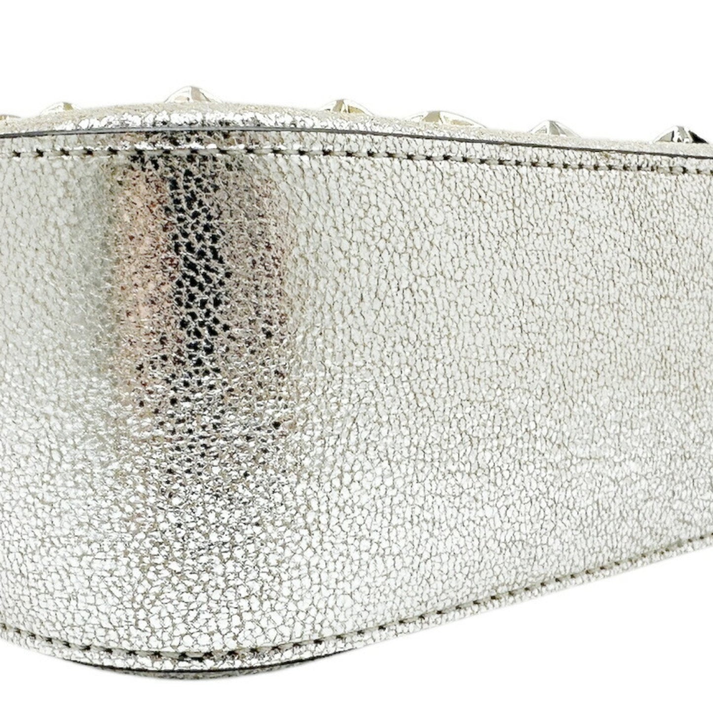 Jimmy Choo Shoulder Bag Leather Silver Studs Star