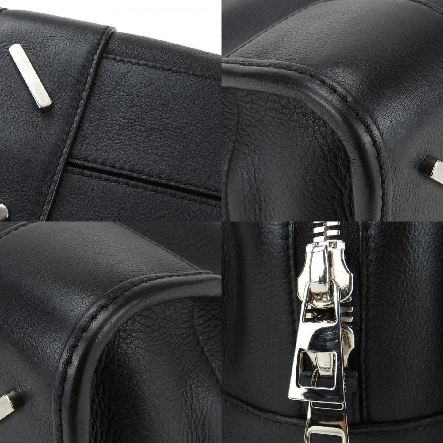 Loewe Handbag Amazona 28 Leather Black Anagram
