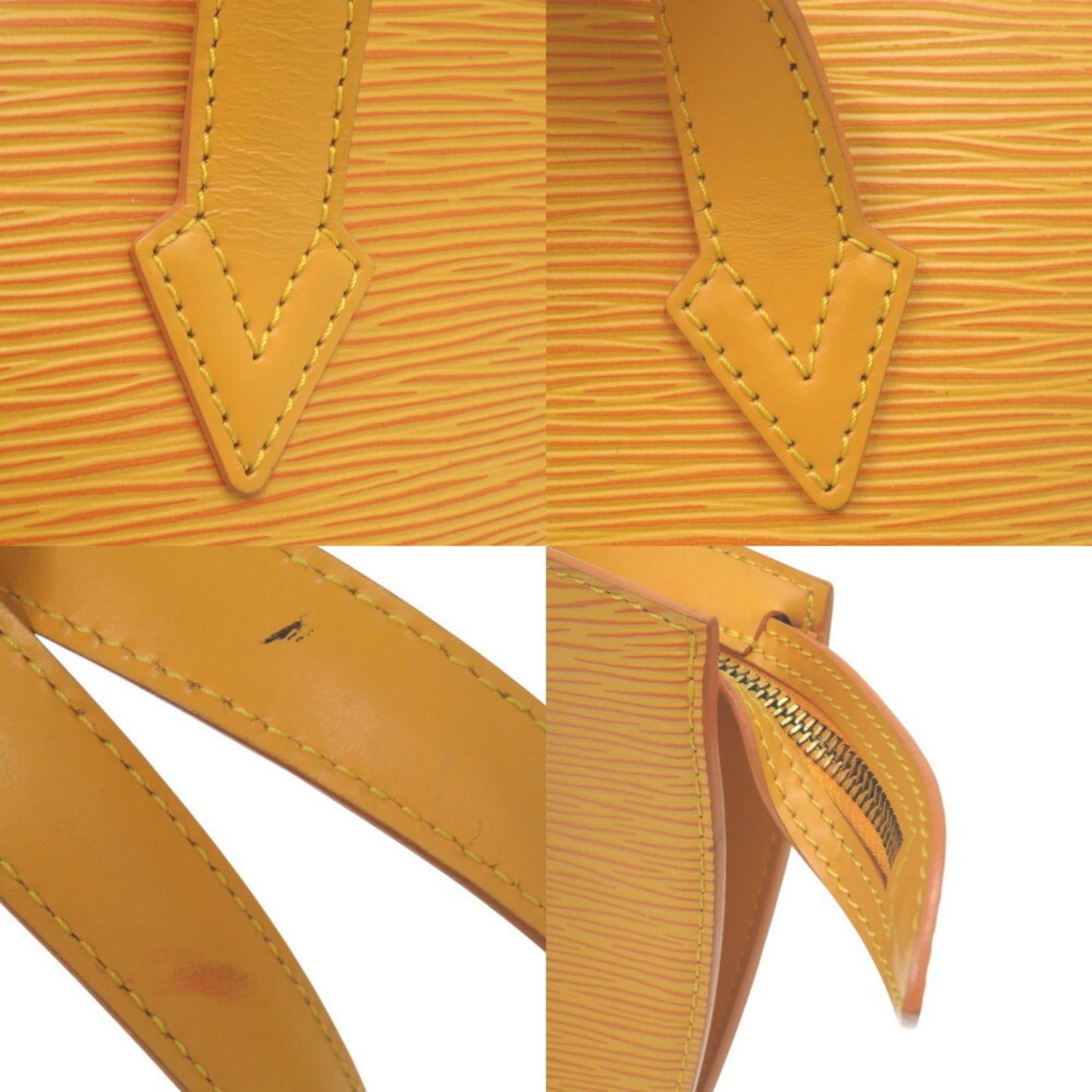 Louis Vuitton Saint Jacques Poigner Long Shoulder Bag M52339 Epi Leather Yellow Lv 0056Louis Vuitton