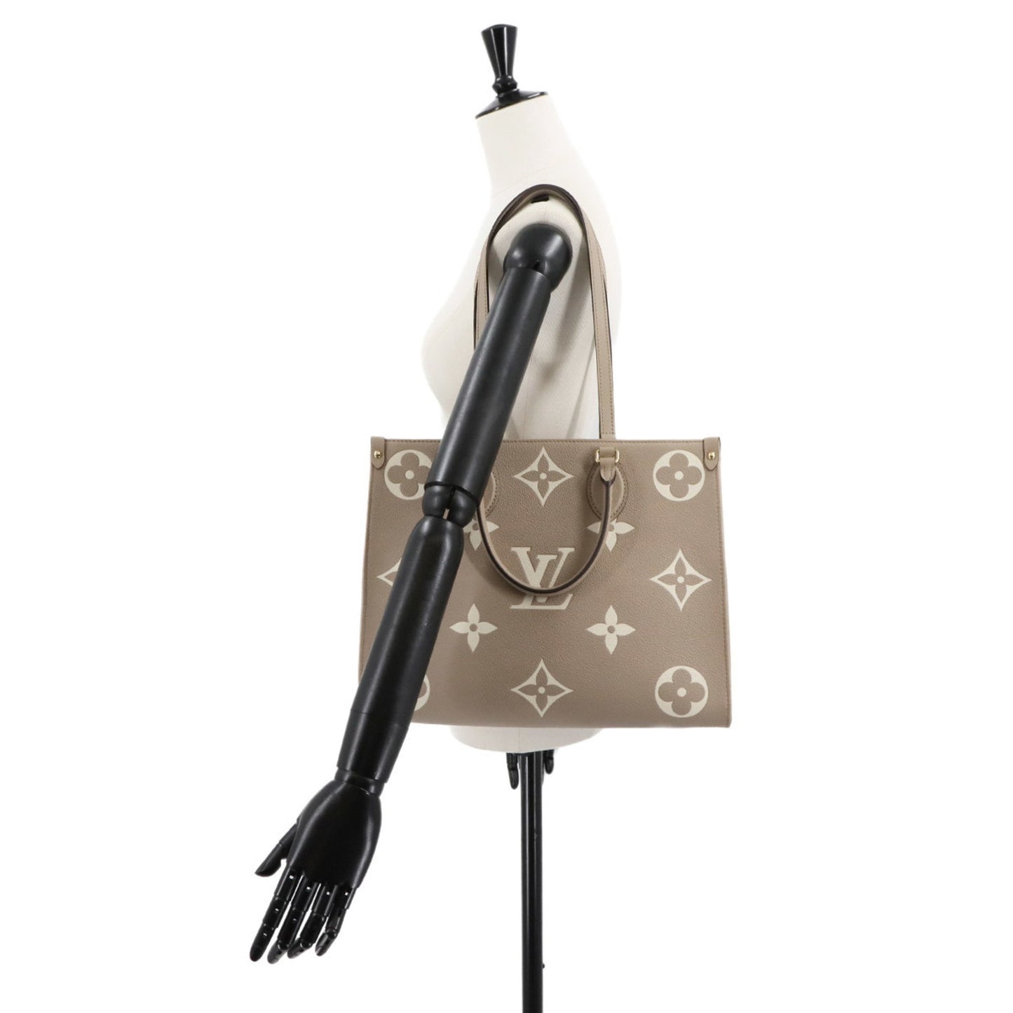 Louis Vuitton Two-Tone Monogram Empreinte On-The-Go Mm 2-Way Tote/Shoulder Bag
