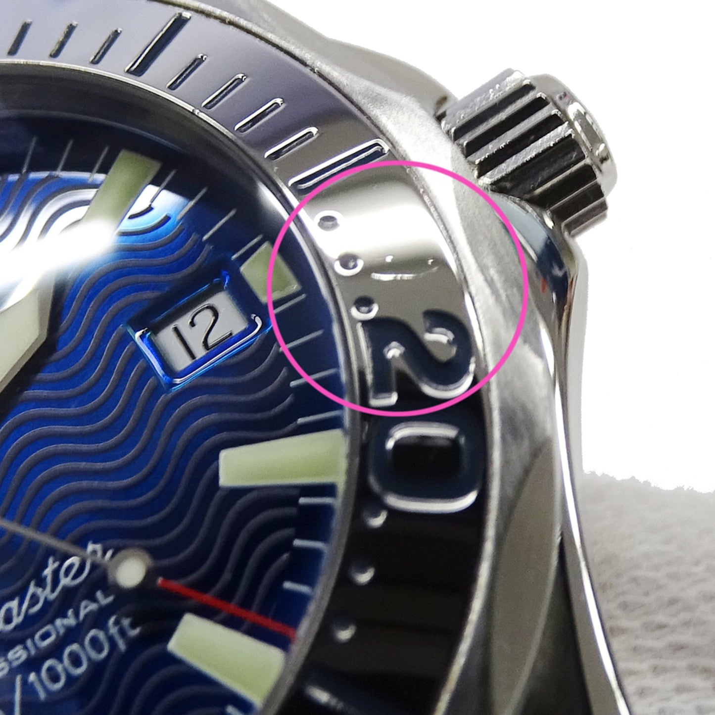 Omega Seamaster 2263.80 Wristwatch Boys Brand 300M Date Quartz Qz Stainless Steel Ss Silver Blue