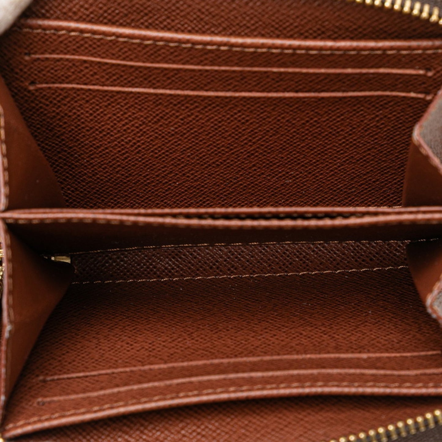 Louis Vuitton Monogram Zippy Coin Purse M60067 Brown Leather
