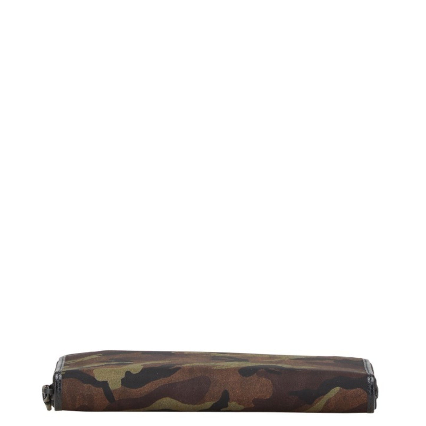Prada Camouflage Long Wallet With Round Zipper