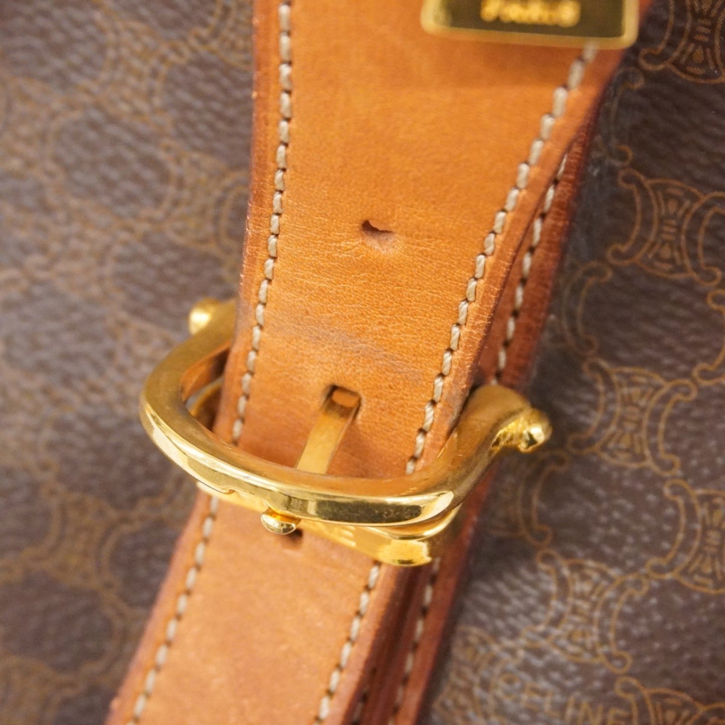 Celine Boston Bag Macadam Brown