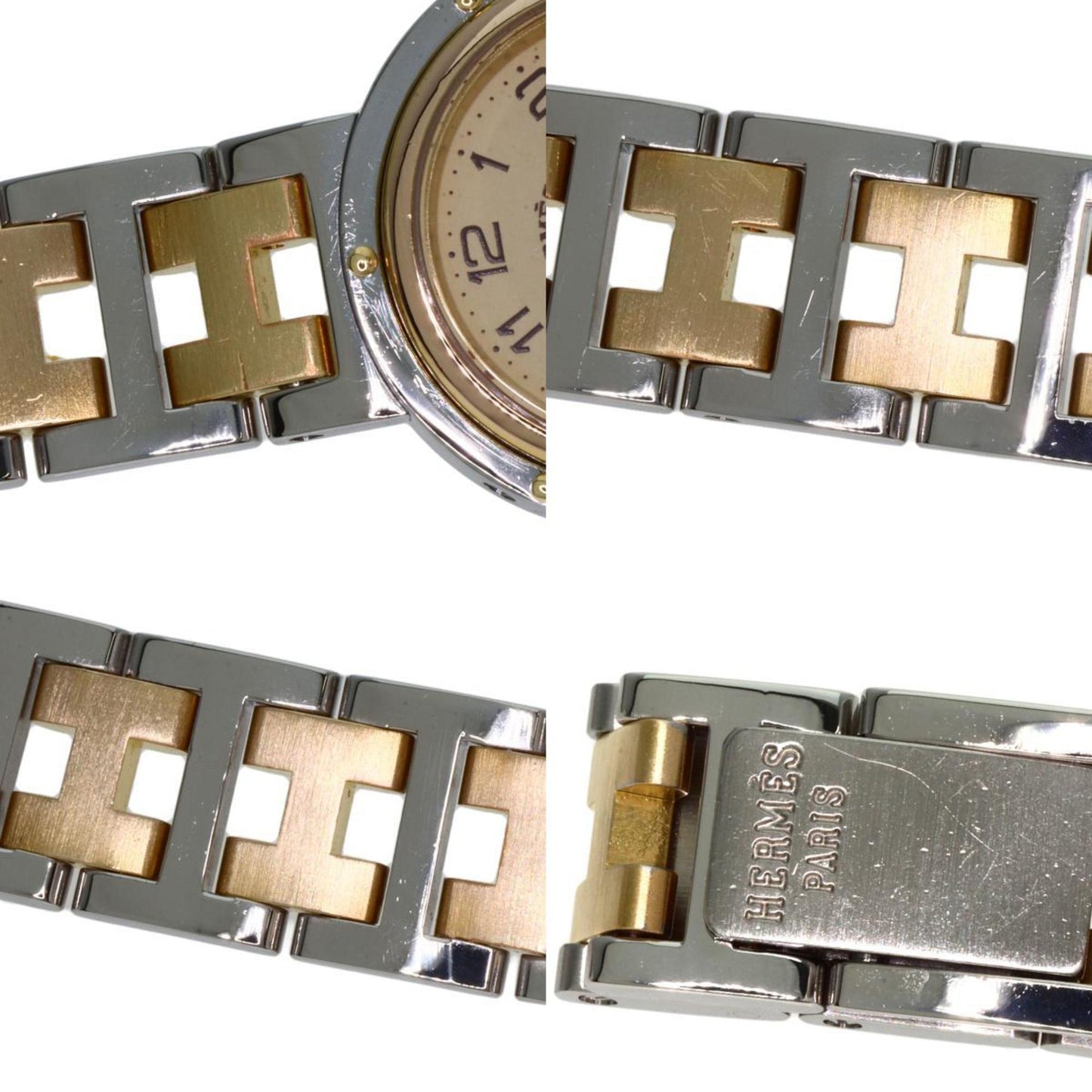 Hermes Clipper Old Buckle Watch Stainless Steel Ssxgp