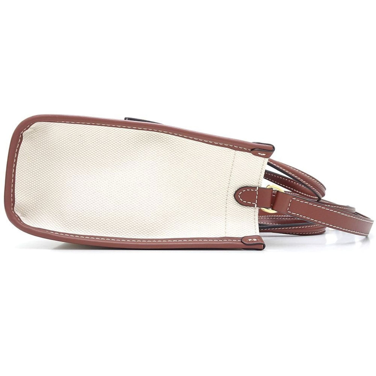 Burberry Freya Tote 8044143 Shoulder Bag Canvas X Leather Natural Brown 351993