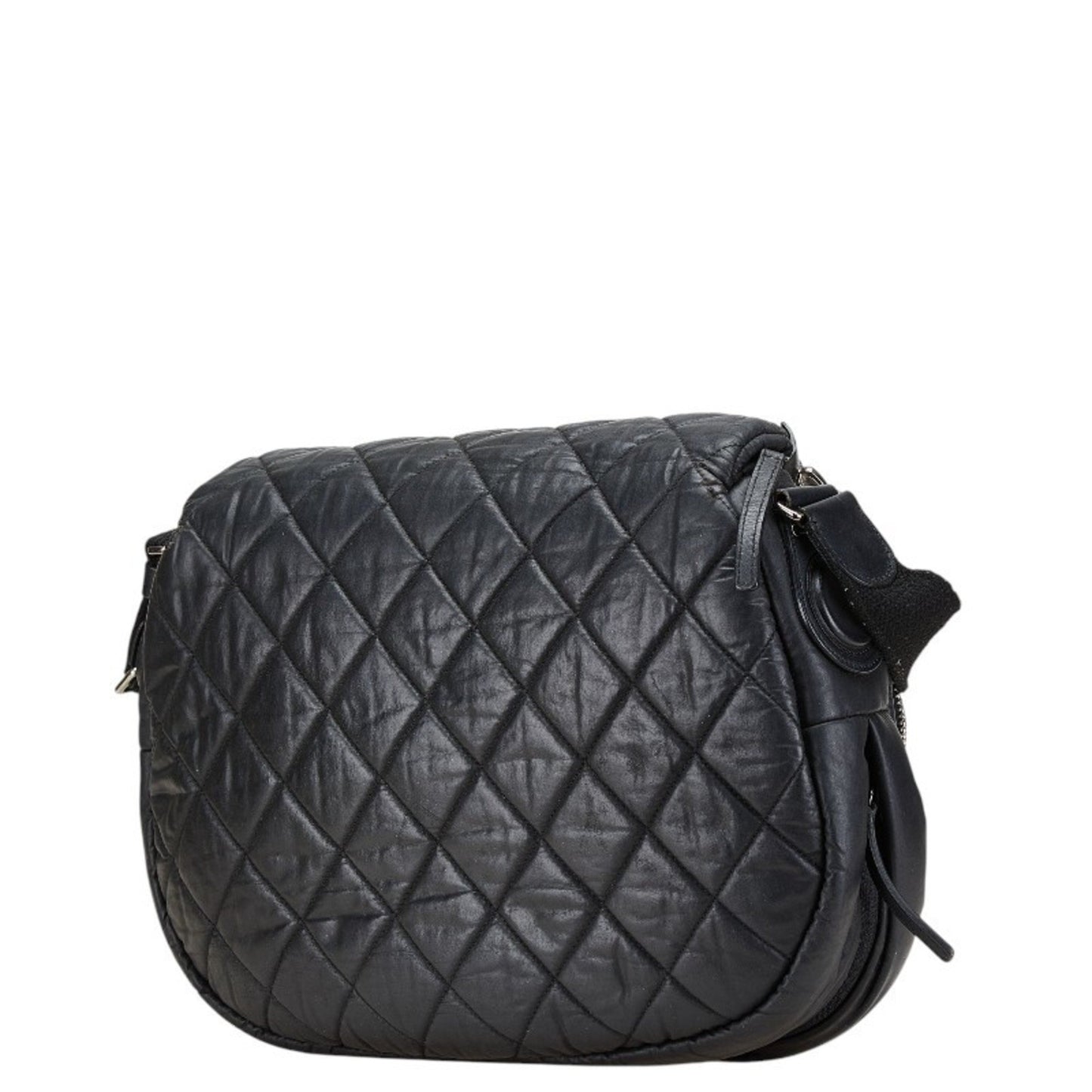 Chanel Matelasse Coco Cocoon Bag Shoulder Black Leather
