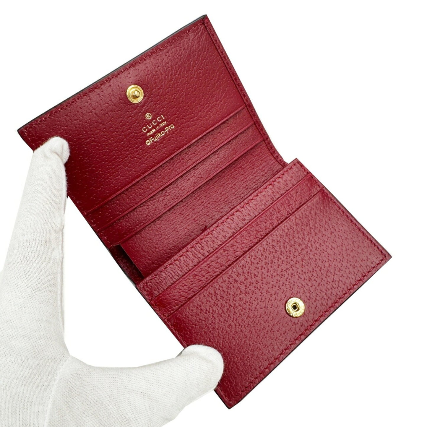 Gucci Doraemon Collaboration 647788 Bifold Wallet For Men And Women