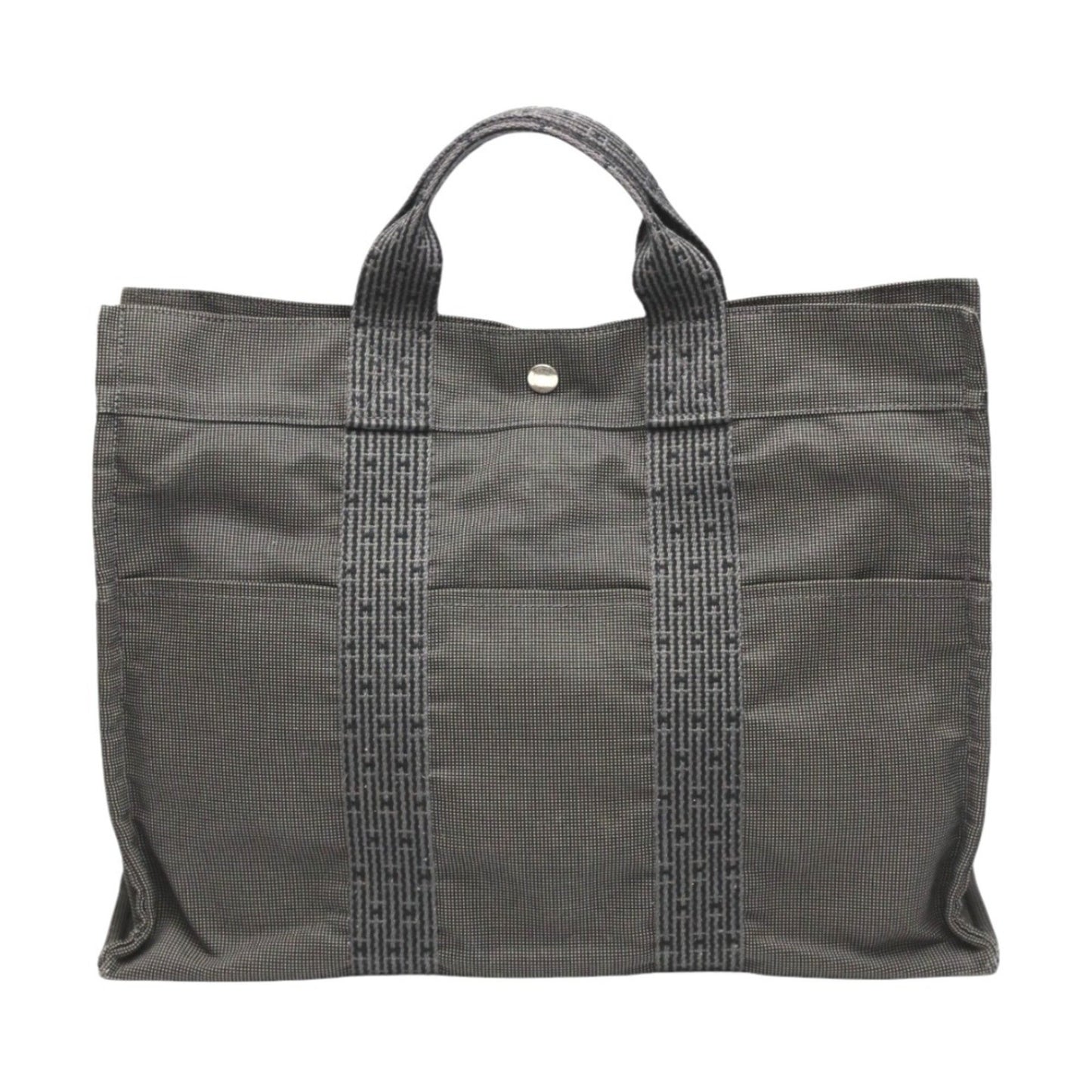 Hermes Tote Bag Mm Air Line Canvas Grey