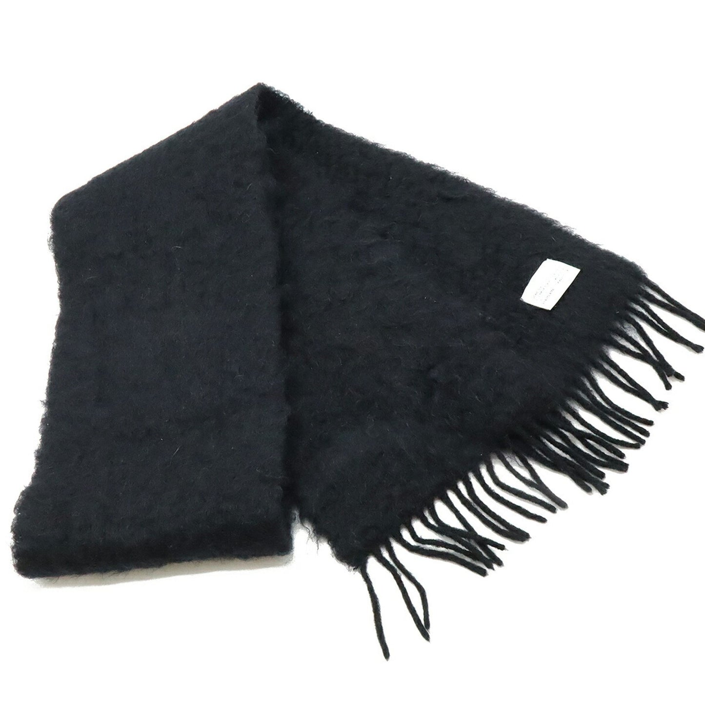 Loewe Anagram Scarf Shawl 50% Mohair 48% Wool 2% Nylon Black