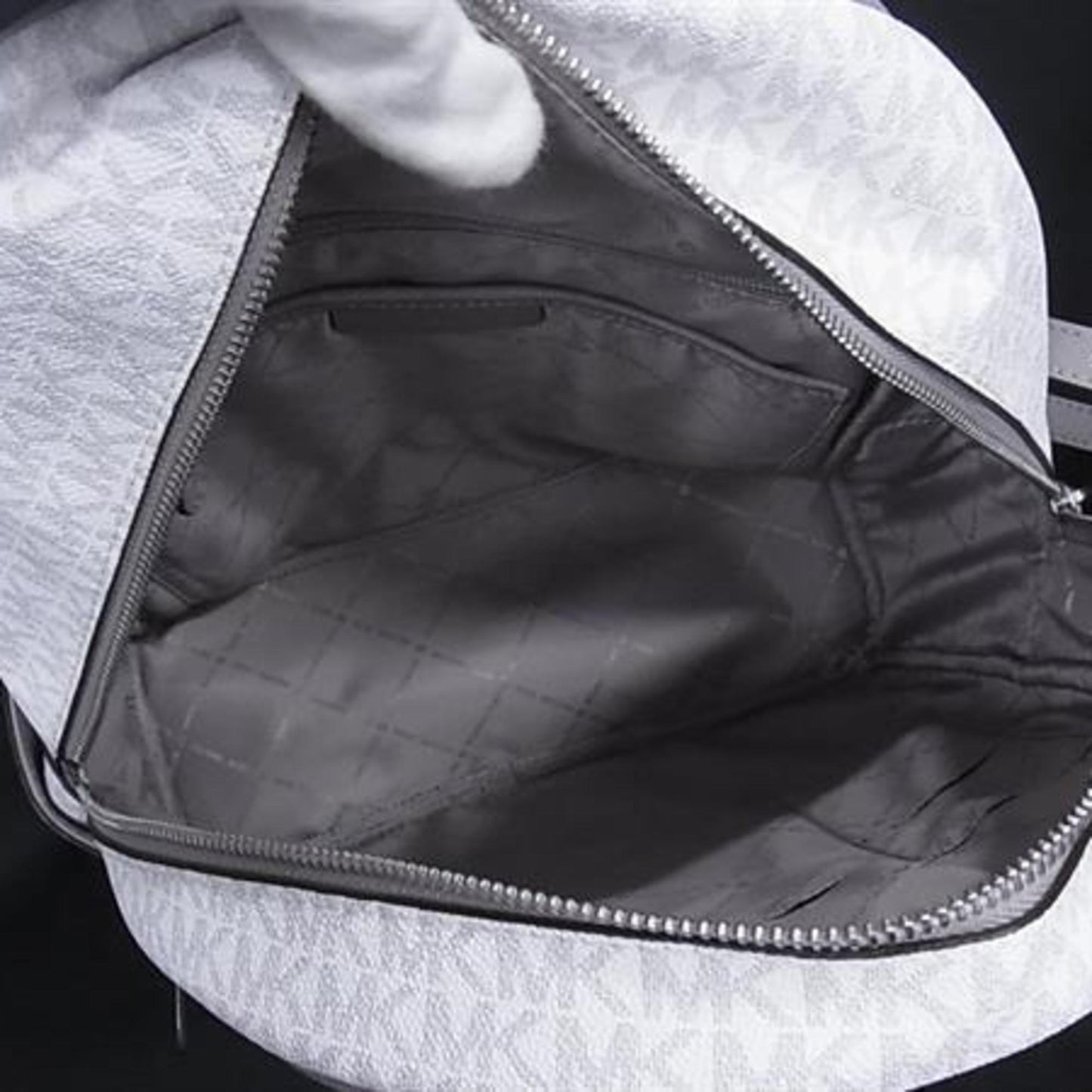 Michael Kors Backpack 35S9Sayb7B White/Grey/Leather