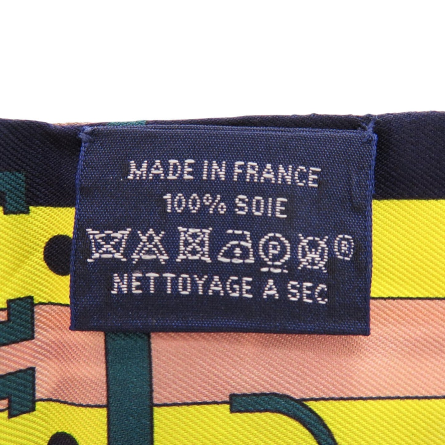 Herms Twilly Rocabar Horse Print Scarf/Muffler In Silk Marine Jaune Vif Vert 0169 Hermes