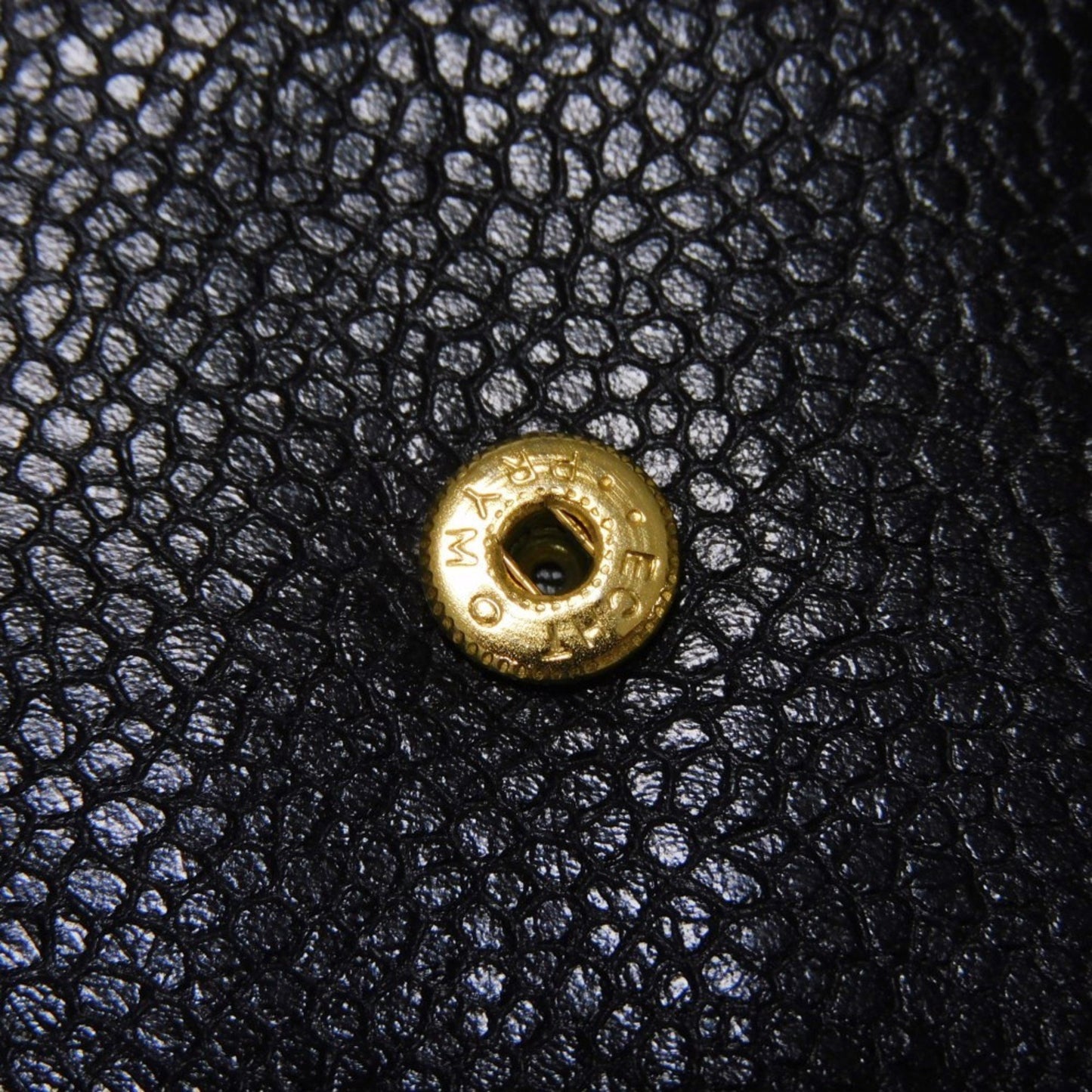 Chanel Coin Case Compact Flap Coco Mark Cc 3Rd Series Deca Caviar Skin Black