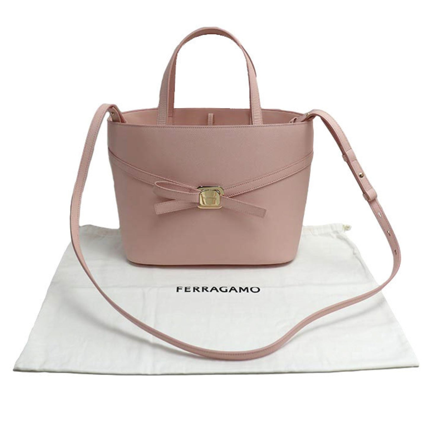 Salvatore Ferragamo New Vara Plate 2-Way Tote Bag