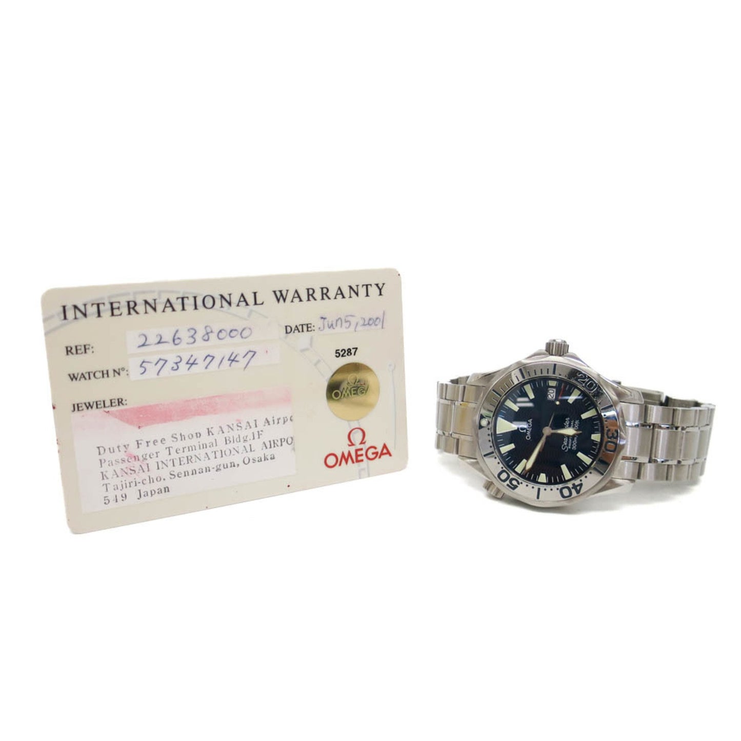 Omega Seamaster Professional 300M Steel Mid Size Watch 2263.80 Polished