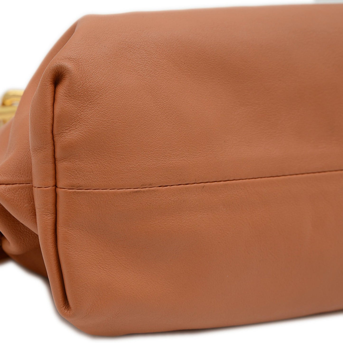 Bottega Veneta The Chain Pouch One-Shoulder Shoulder Bag In Brown Calfskin