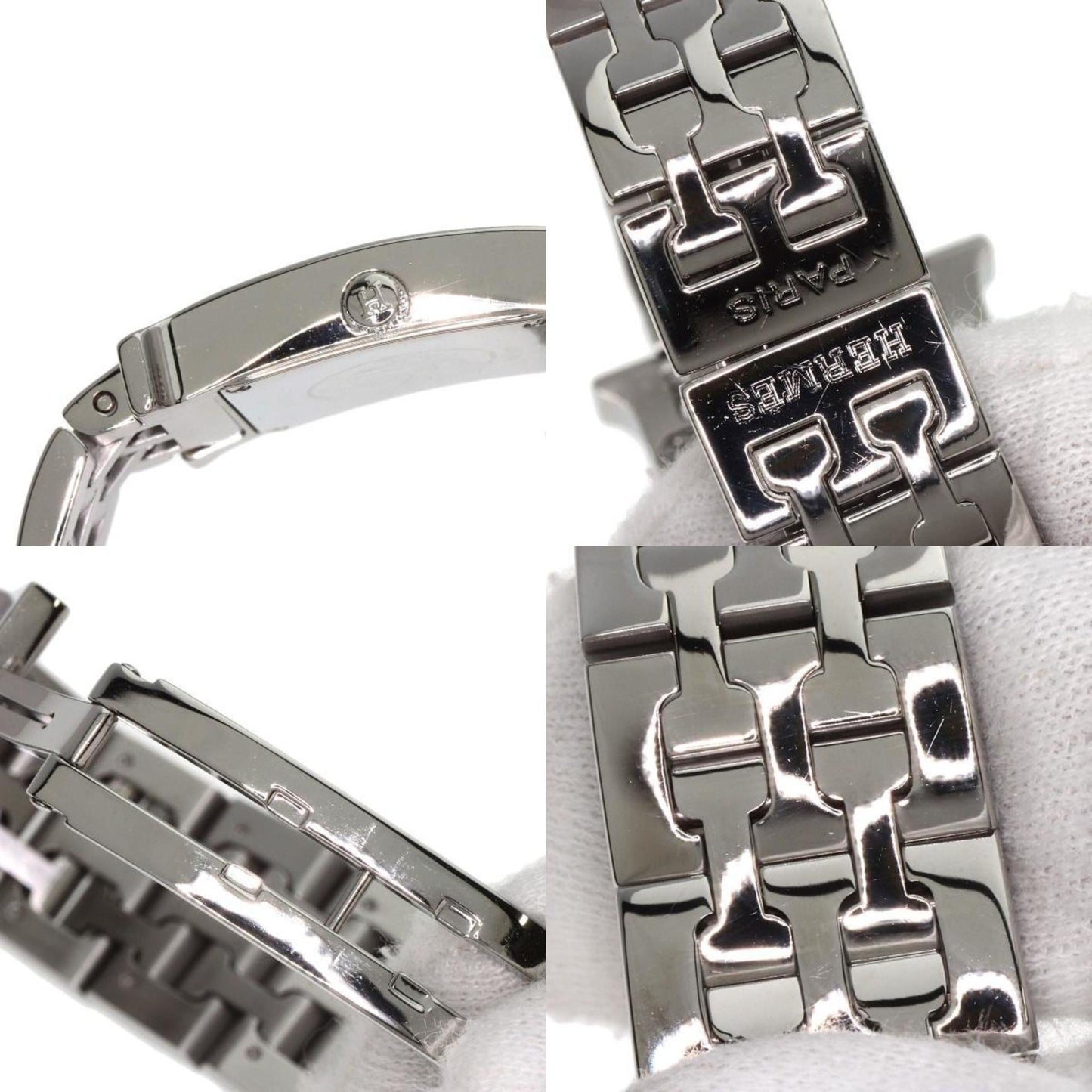 Herms Hh1.210 H Watch Blue Jean Stainless Steel/Ss