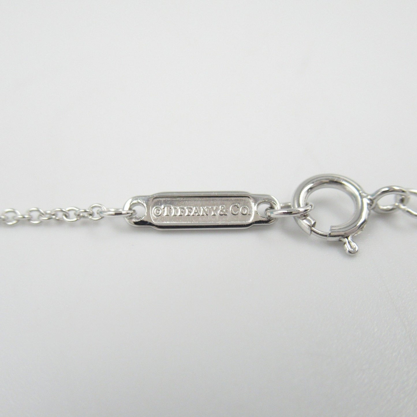 Tiffany & Co. T Smile Small Pink Sapphire Necklace