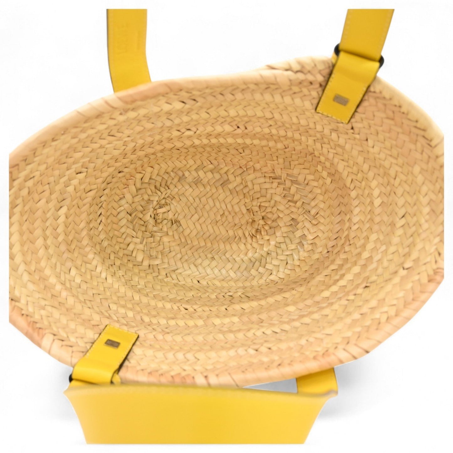 Loewe Anagram Small Basket Bag In Yellow