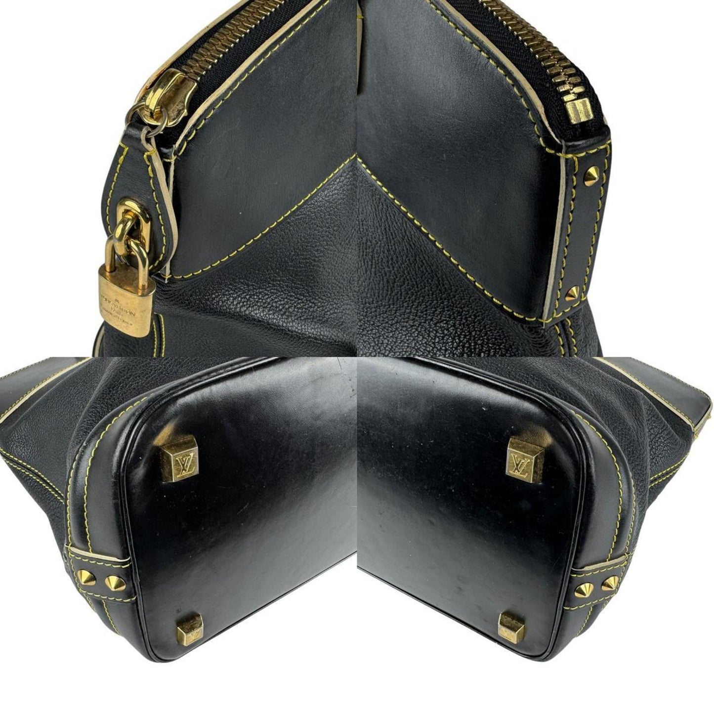 Louis Vuitton Handbag Suhali Lockit Mm Leather Noir