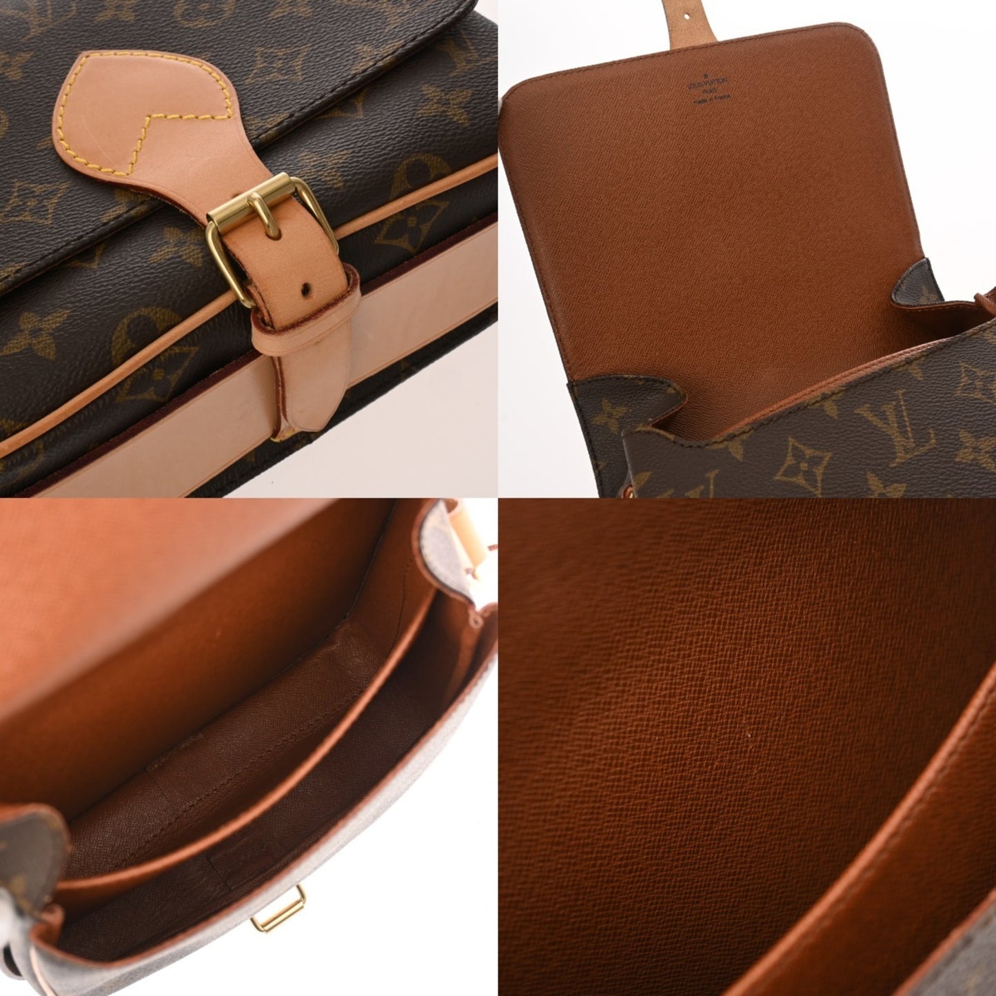 Louis Vuitton Monogram Cartesiere Mm Brown M51253 Men'S/Women'S Canvas Shoulder Bag