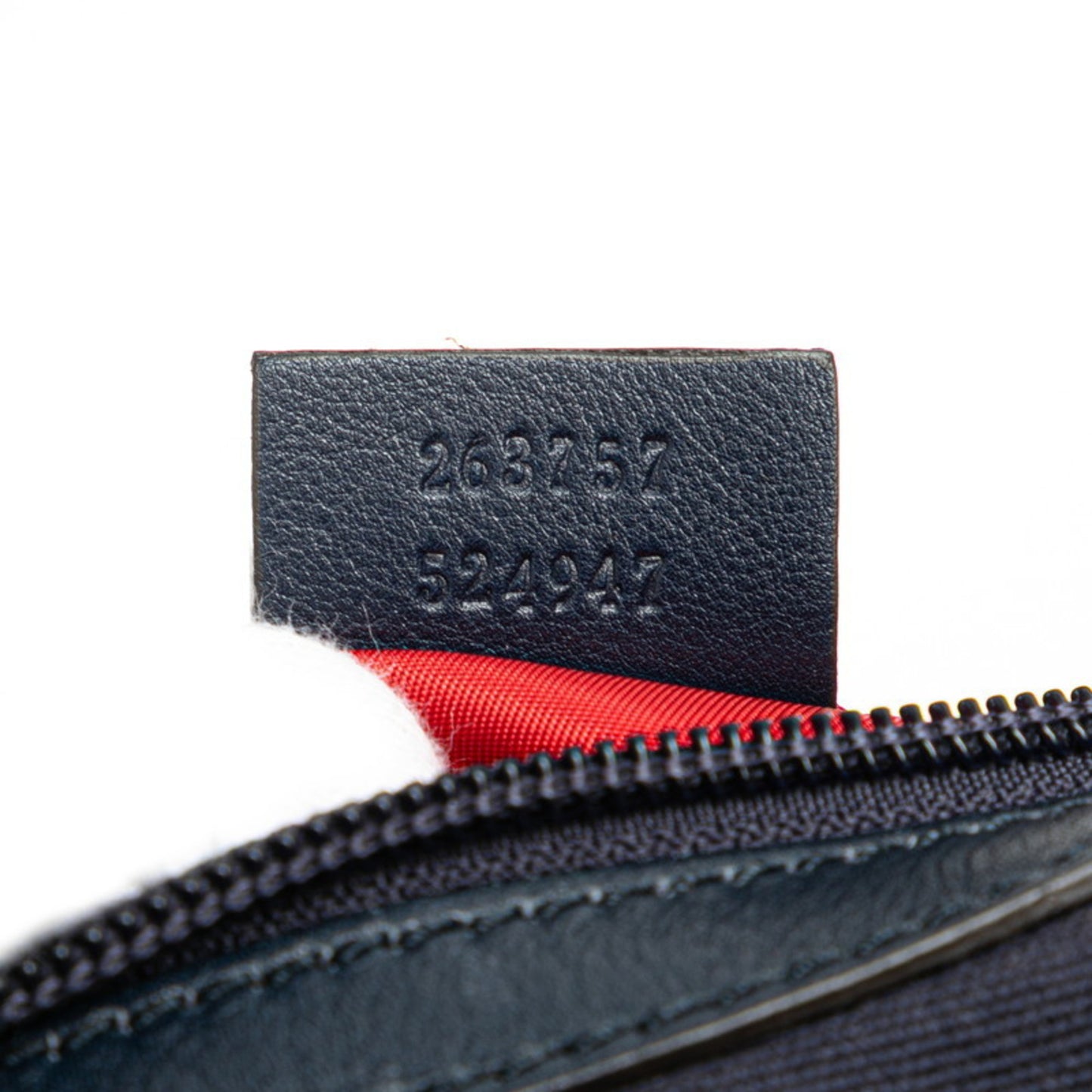 Gucci Sherry Line Handbag 263757 Navy Canvas Leather