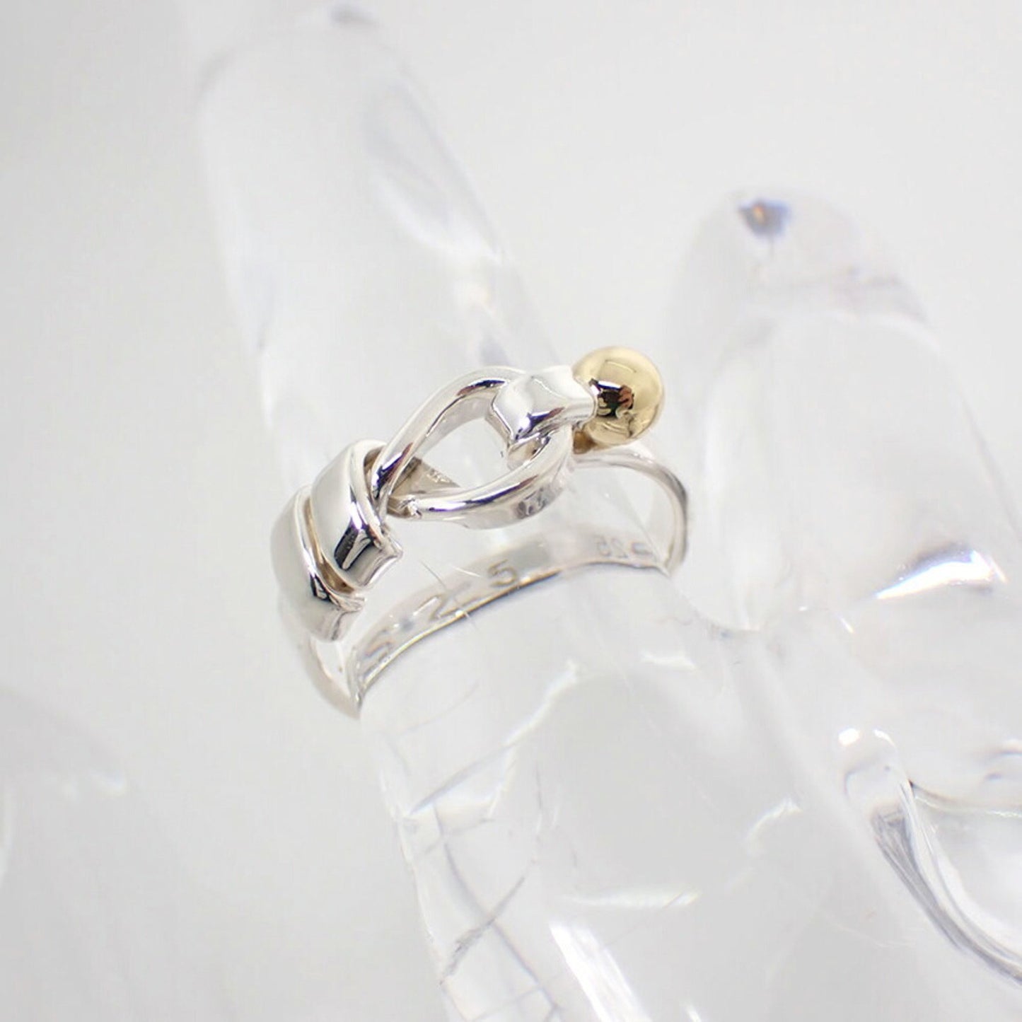 Tiffany 925 750 Hook & Eye Ring