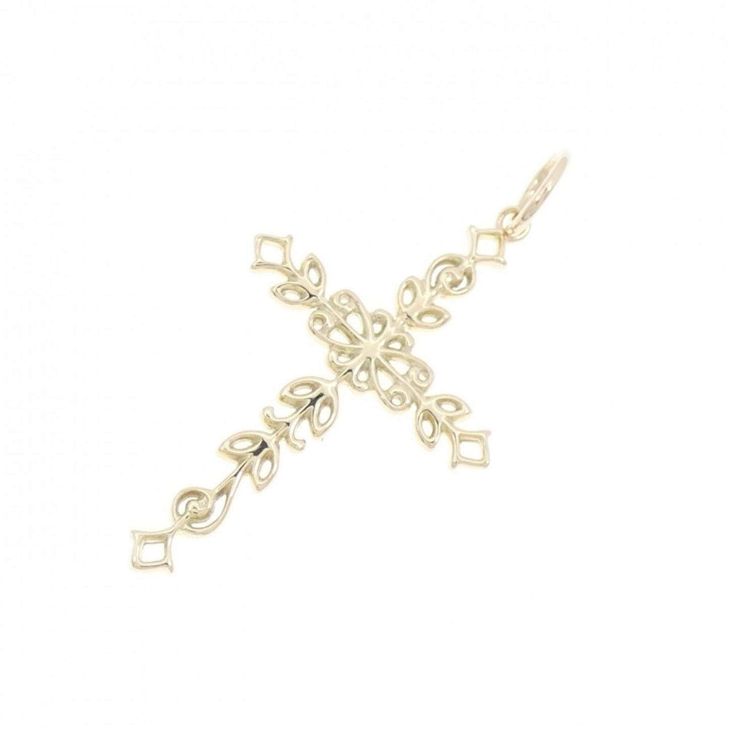 Agete Agate K10Yg Cross Pendant