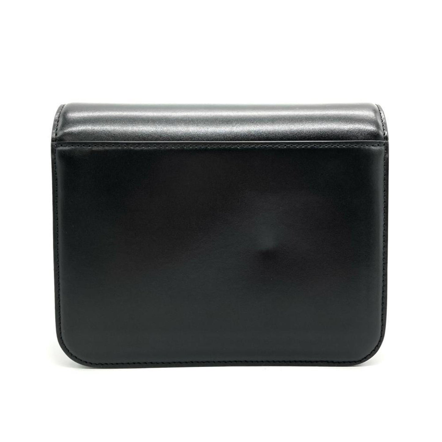 Balenciaga B Shoulder Bag Leather 592898 Black