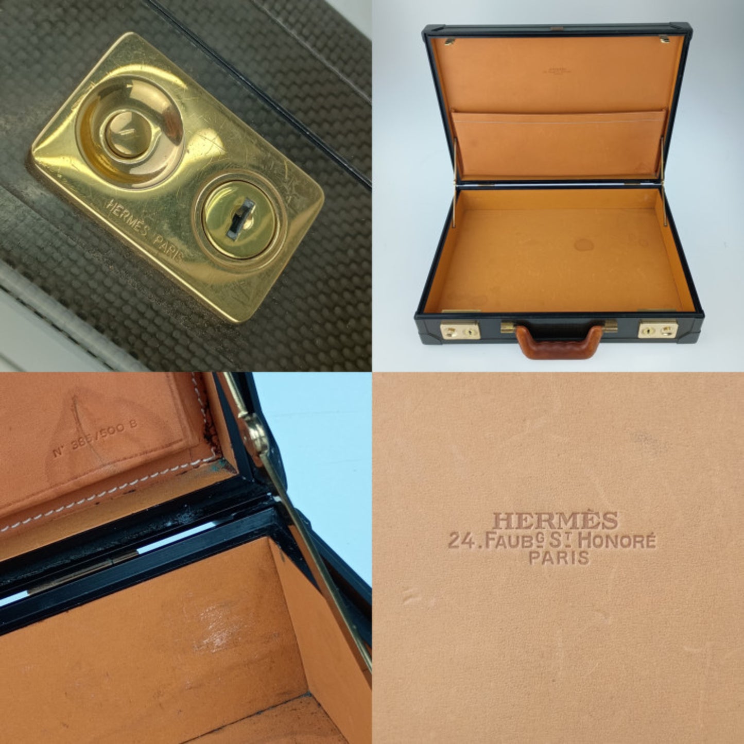 Hermes Hermes Bag Espace Pm Attache Case - Black Carbon Leather