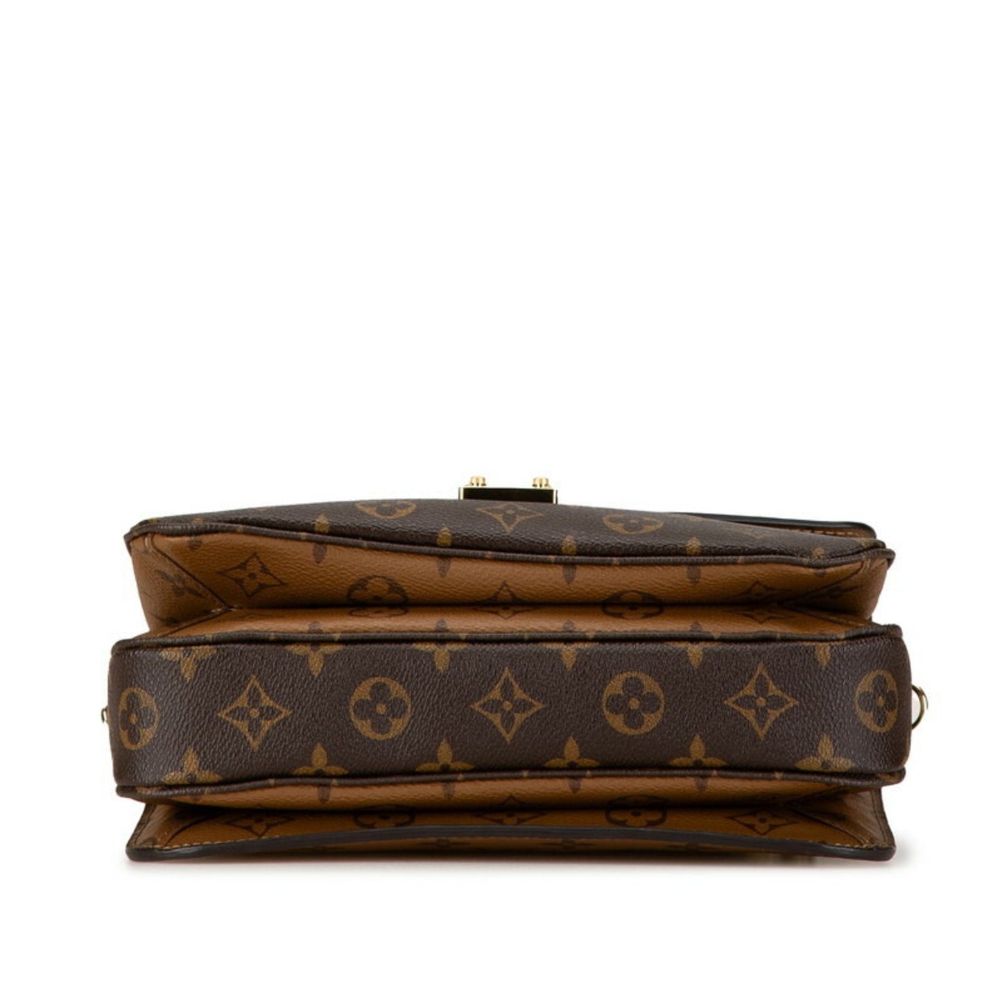Louis Vuitton Monogram Reverse Pochette Metis Mm Handbag Shoulder Bag M41465 Brown Pvc Leather