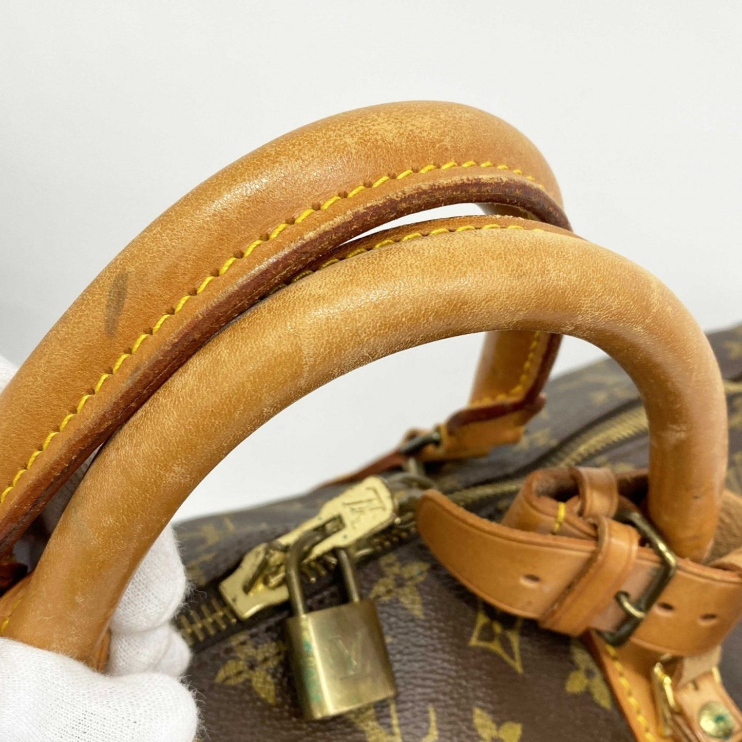 Louis Vuitton Monogram Keepall 60 Boston Bag M41422 Brown