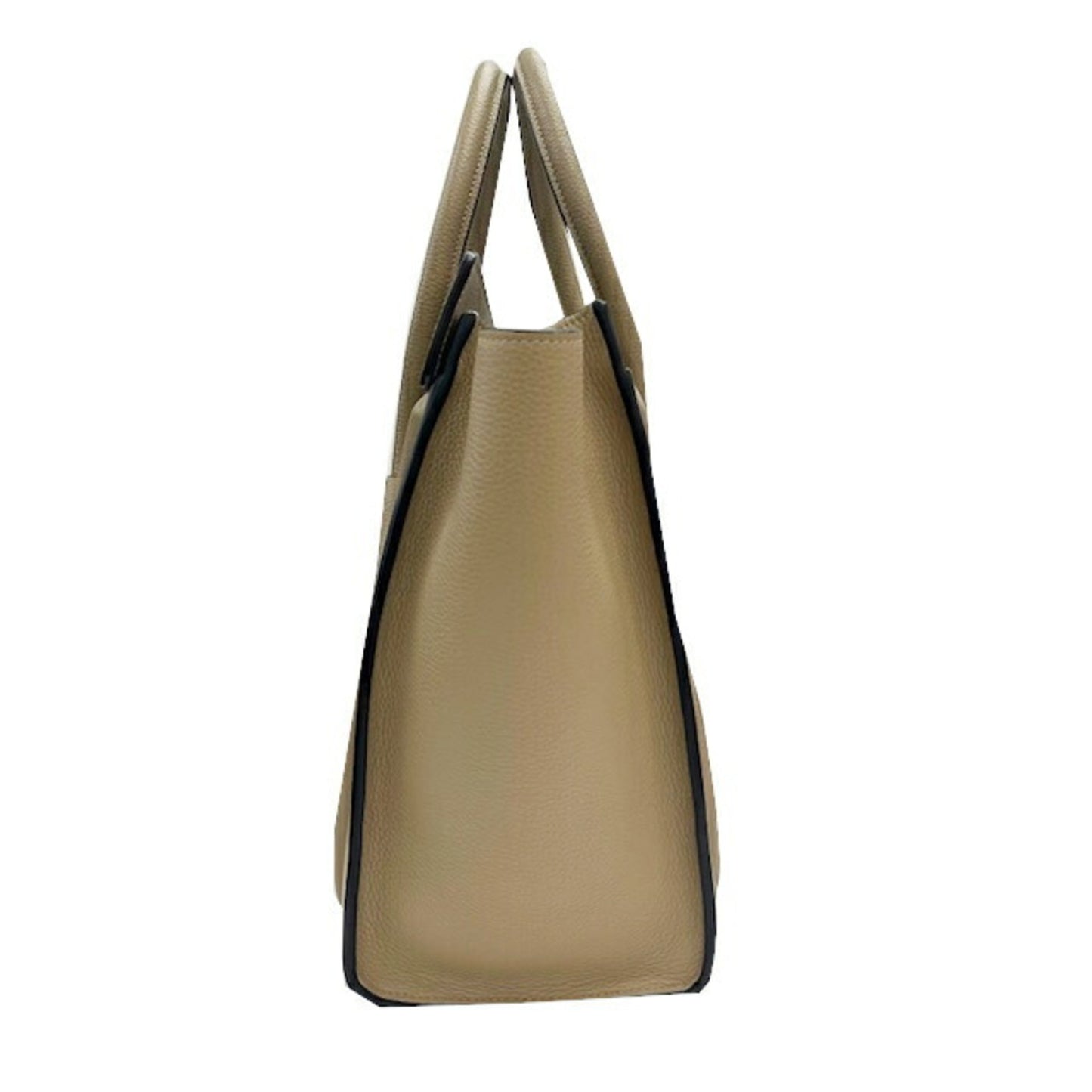 Celine Luggage Micro Shopper Leather Greige Handbag Tote Bag