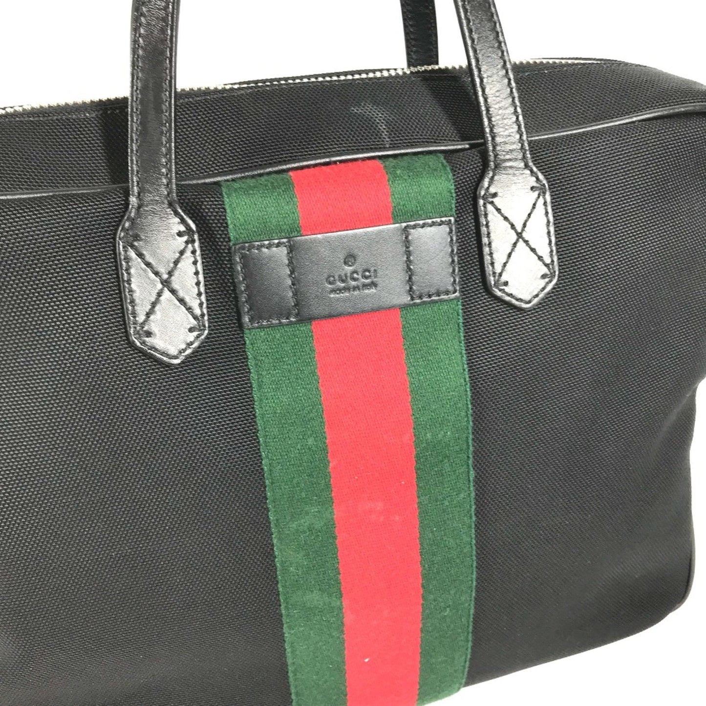 Gucci 630922 Sherry Line Bag Hand Bag Shoulder Bag Tote Bag Black