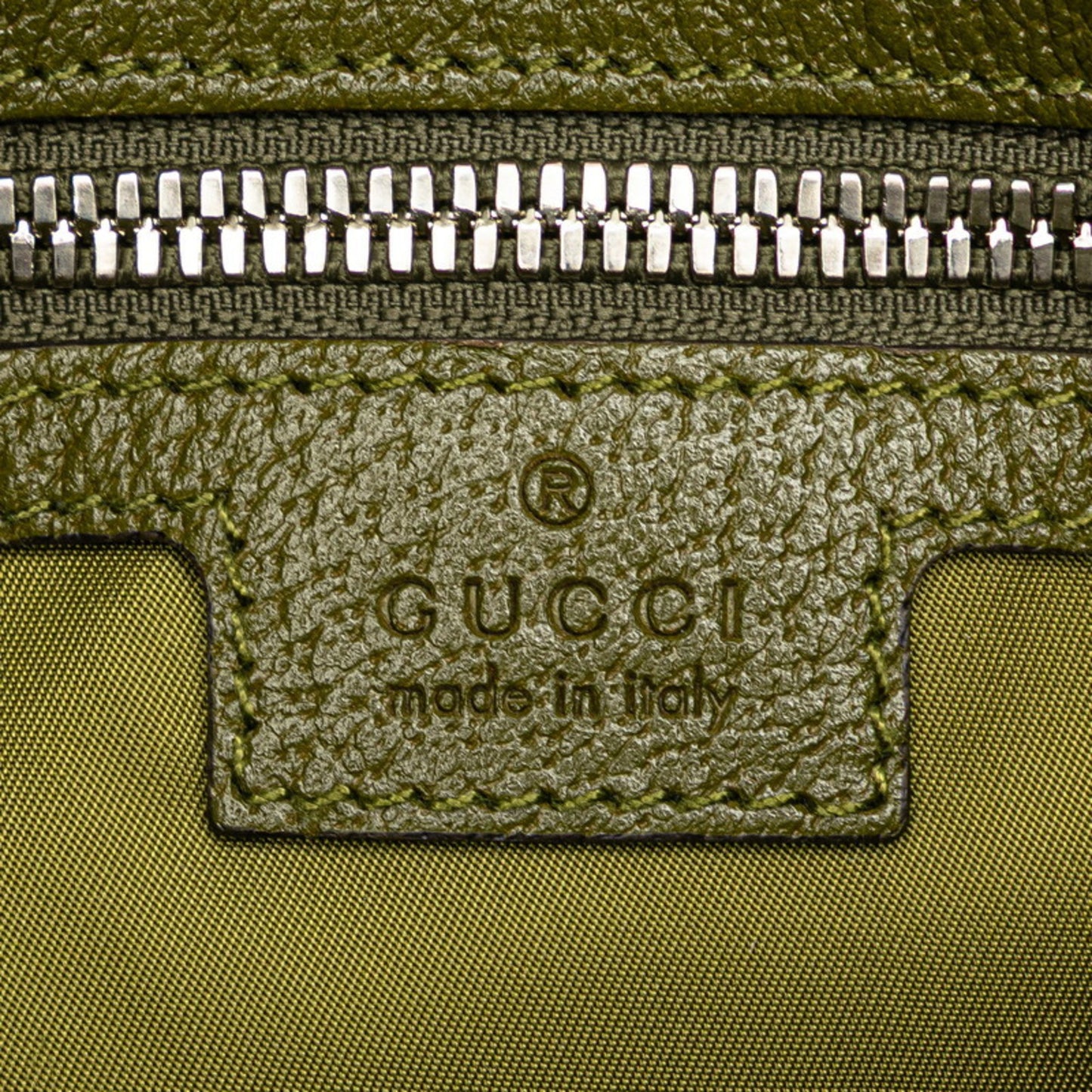 Gucci Gg Nylon Off The Grid Waist Bag/Body Bag 631341 Khaki Green Leather