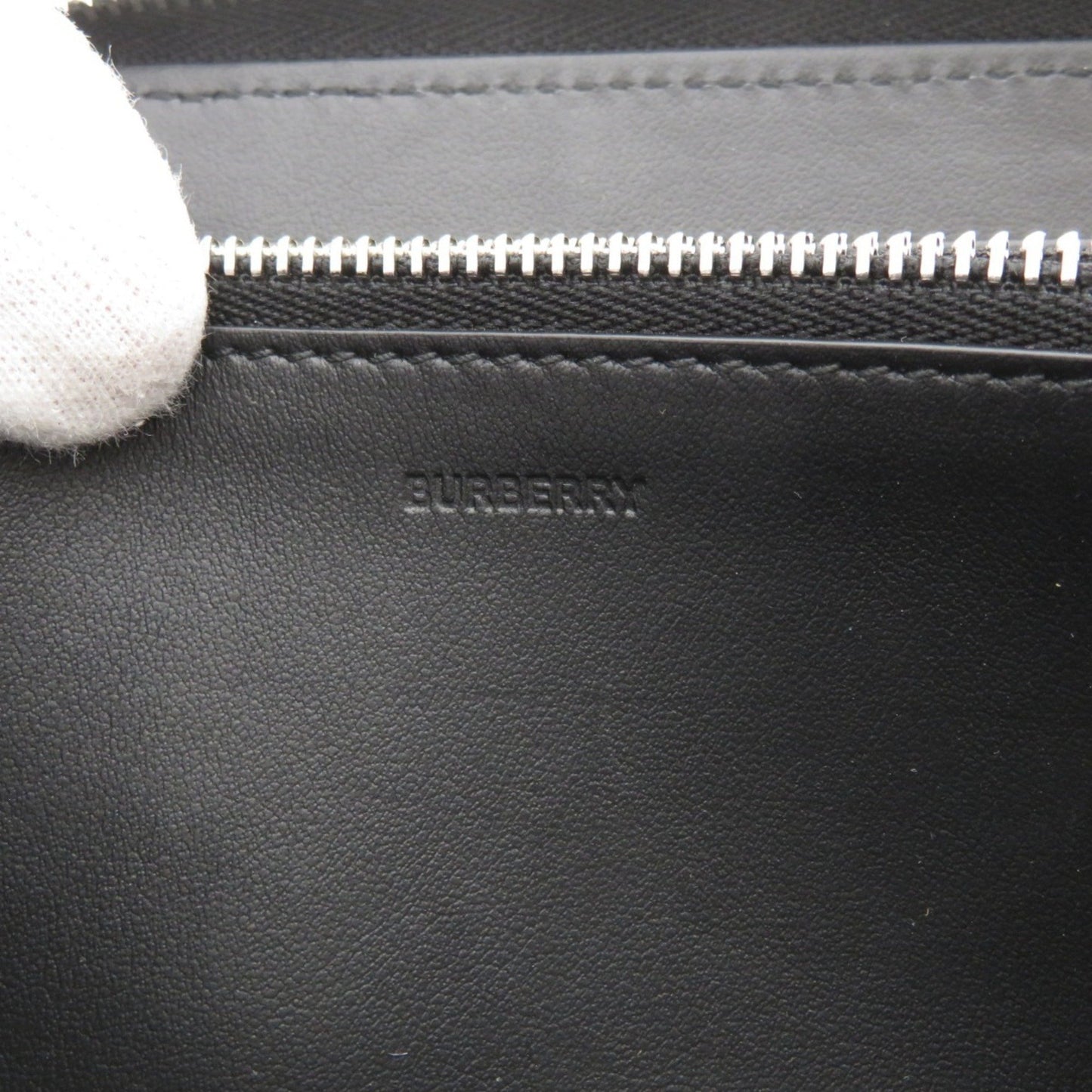 Burberry Motif Long Wallet Leather