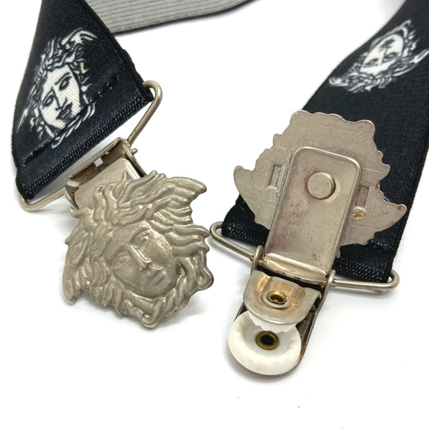 Versace Suspenders Trousers Hanging Fashion Accessories Belt Black