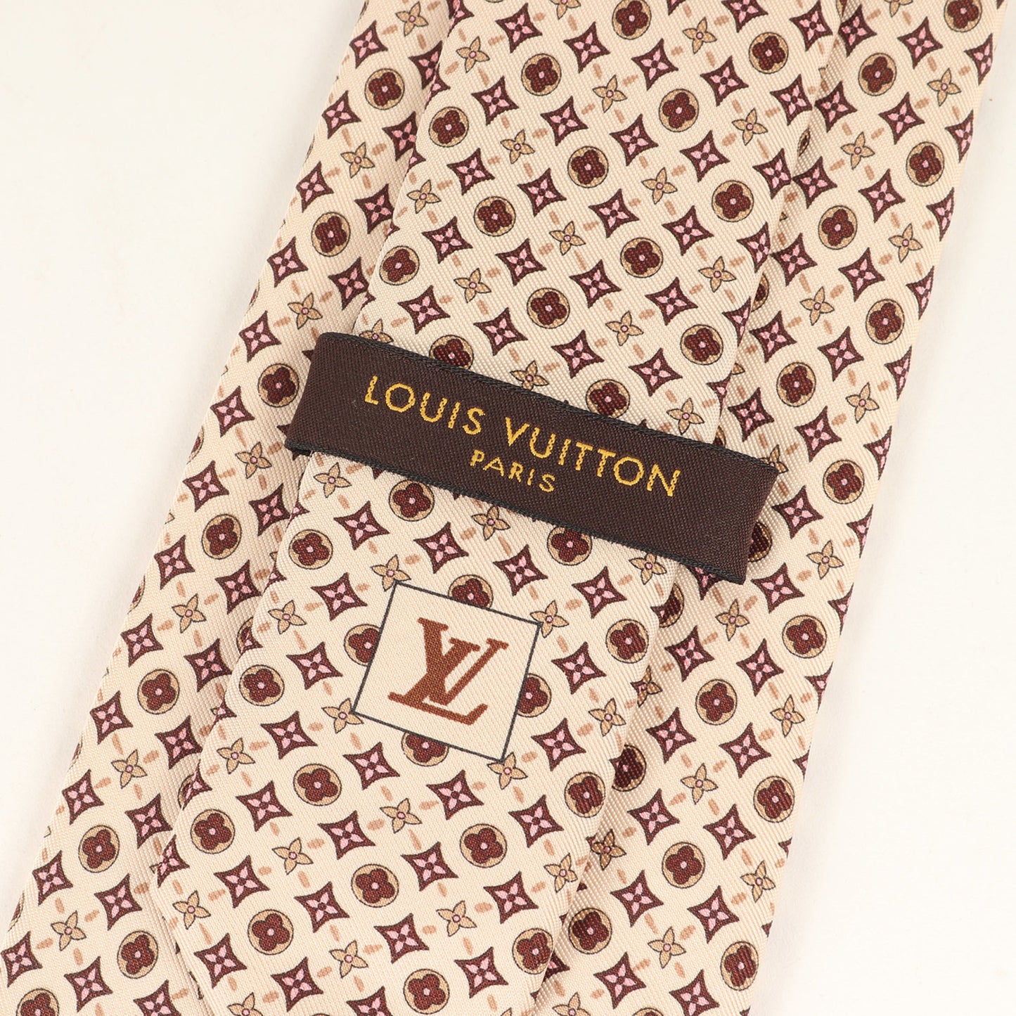 Louis Vuitton Monogram Flower Silk Cravate Tie