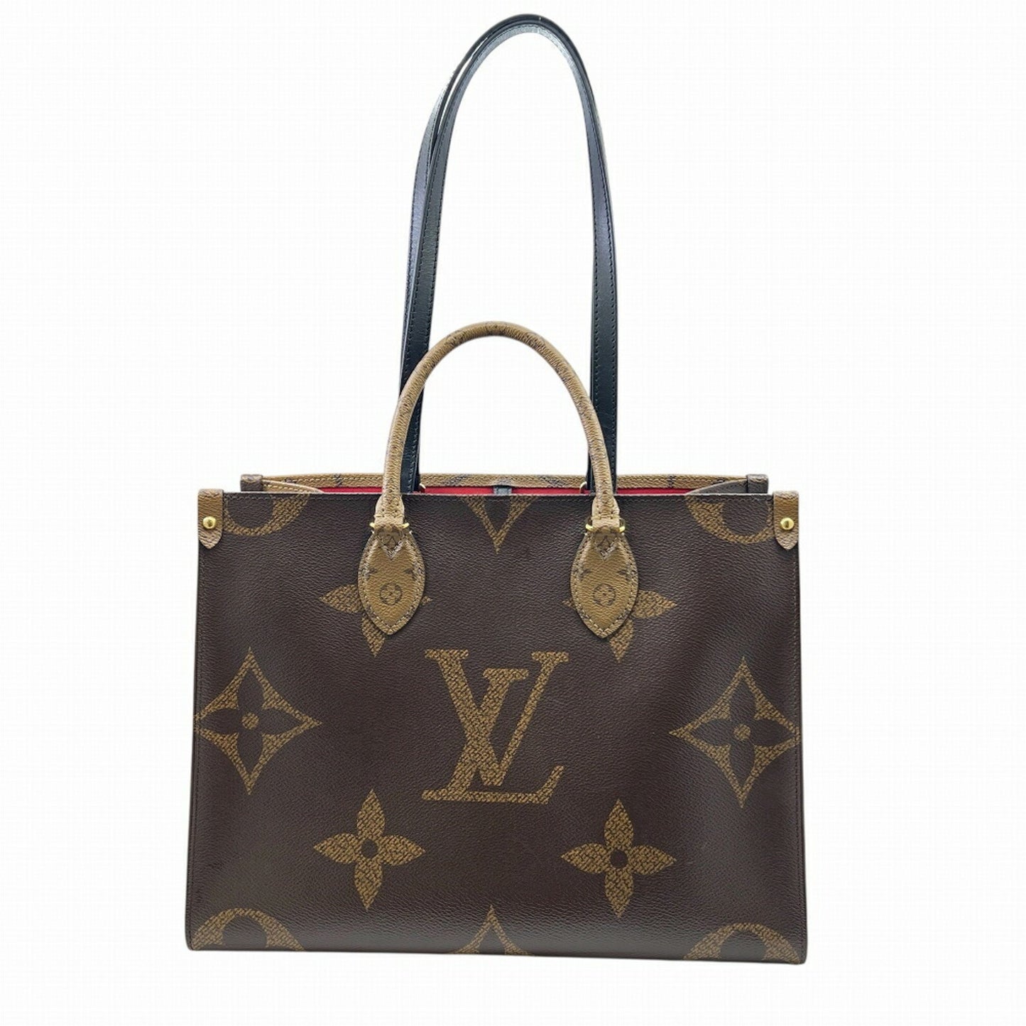 Louis Vuitton Monogram Reverse On The Go Mm M45321 Brown Tote Bag/Handbag
