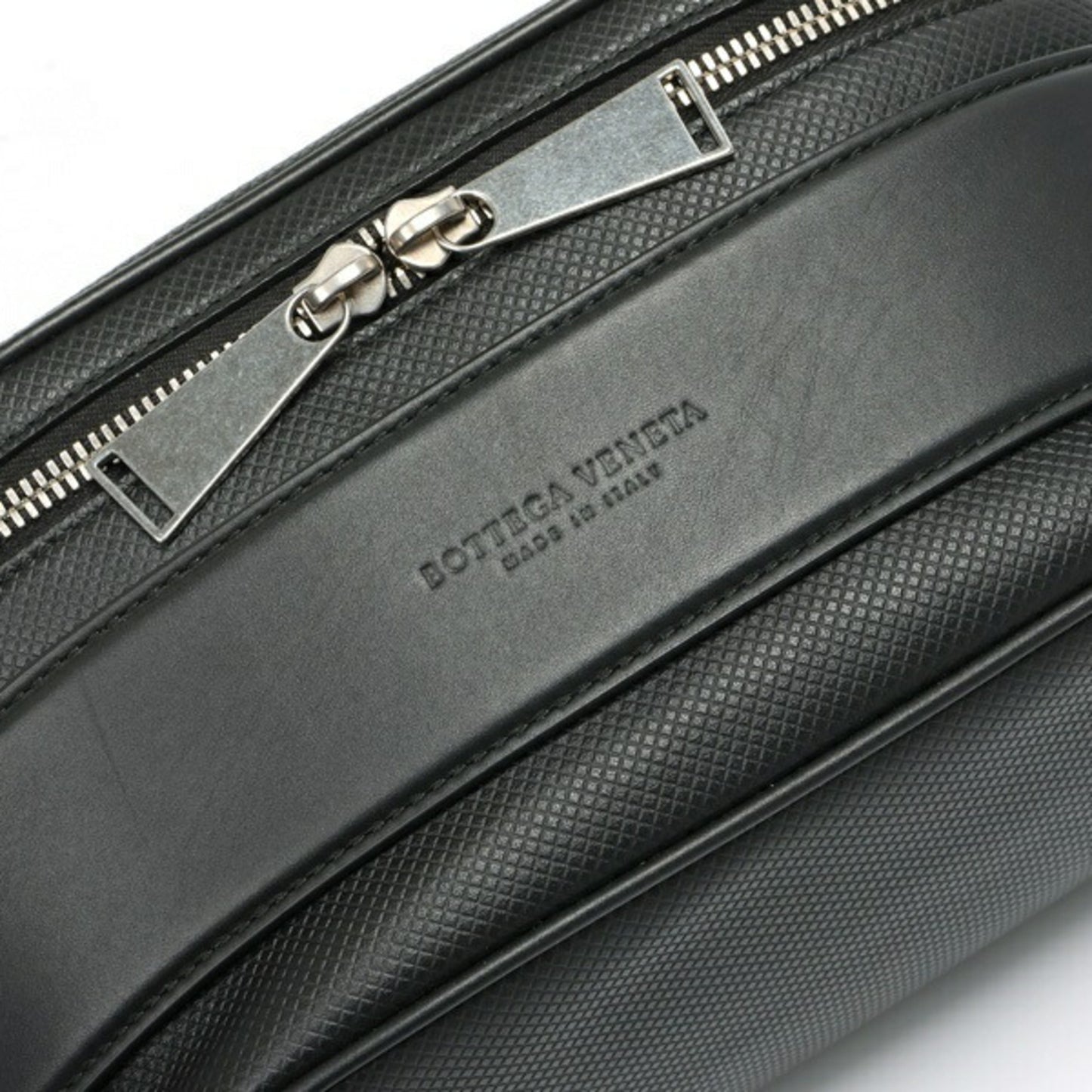 Bottega Veneta Marco Polo Belt Bag Body 578140 Leather Black S-157368