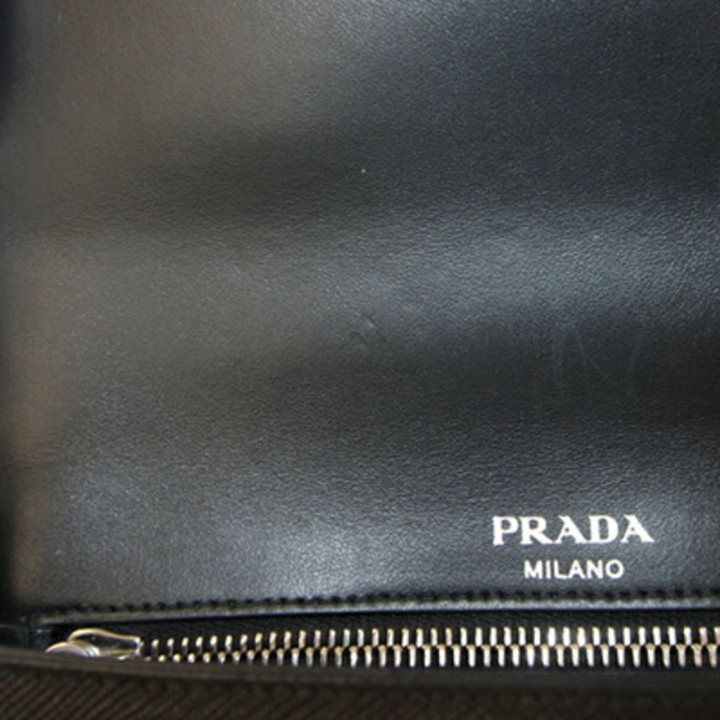 Prada Shoulder Bag 1Bd298 Black Leather Saffiano Chain Crossbody