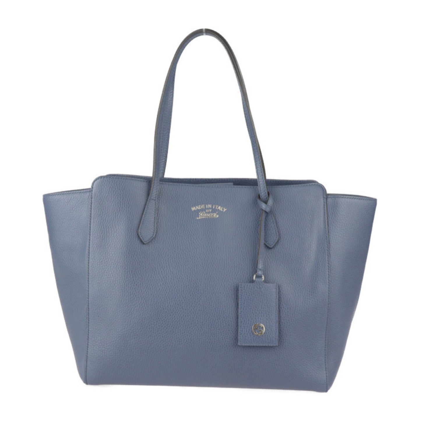 Gucci Swing Tote Bag 354397 Leather Navy Shoulder Large